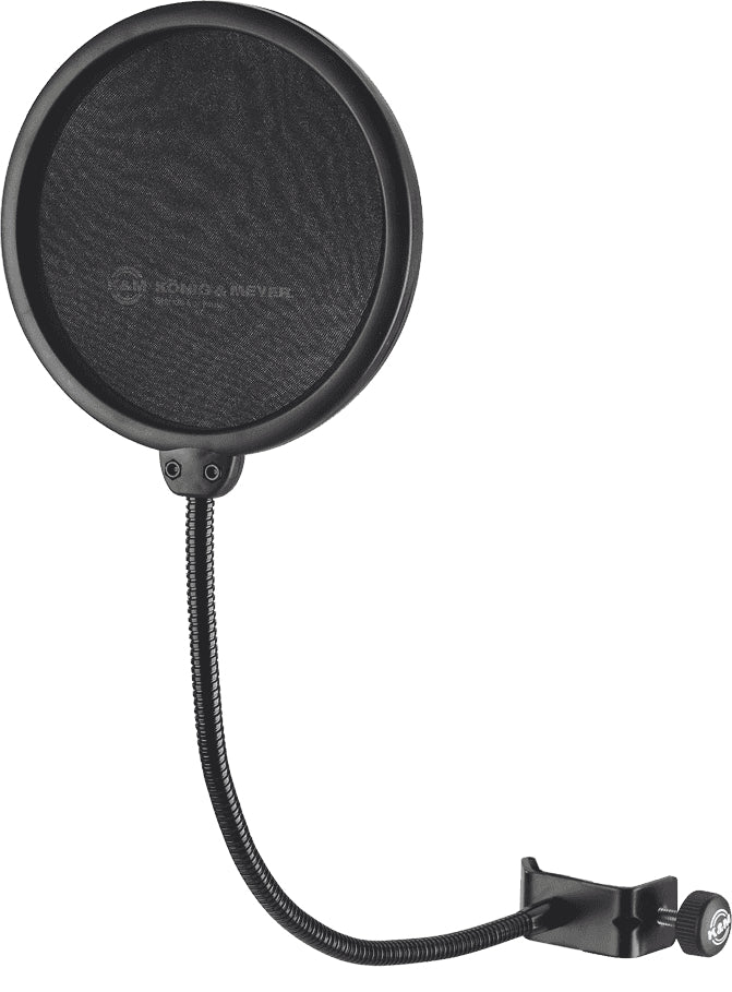 Filtro antipop K & M Popkiller para micrófono 23956 negro
