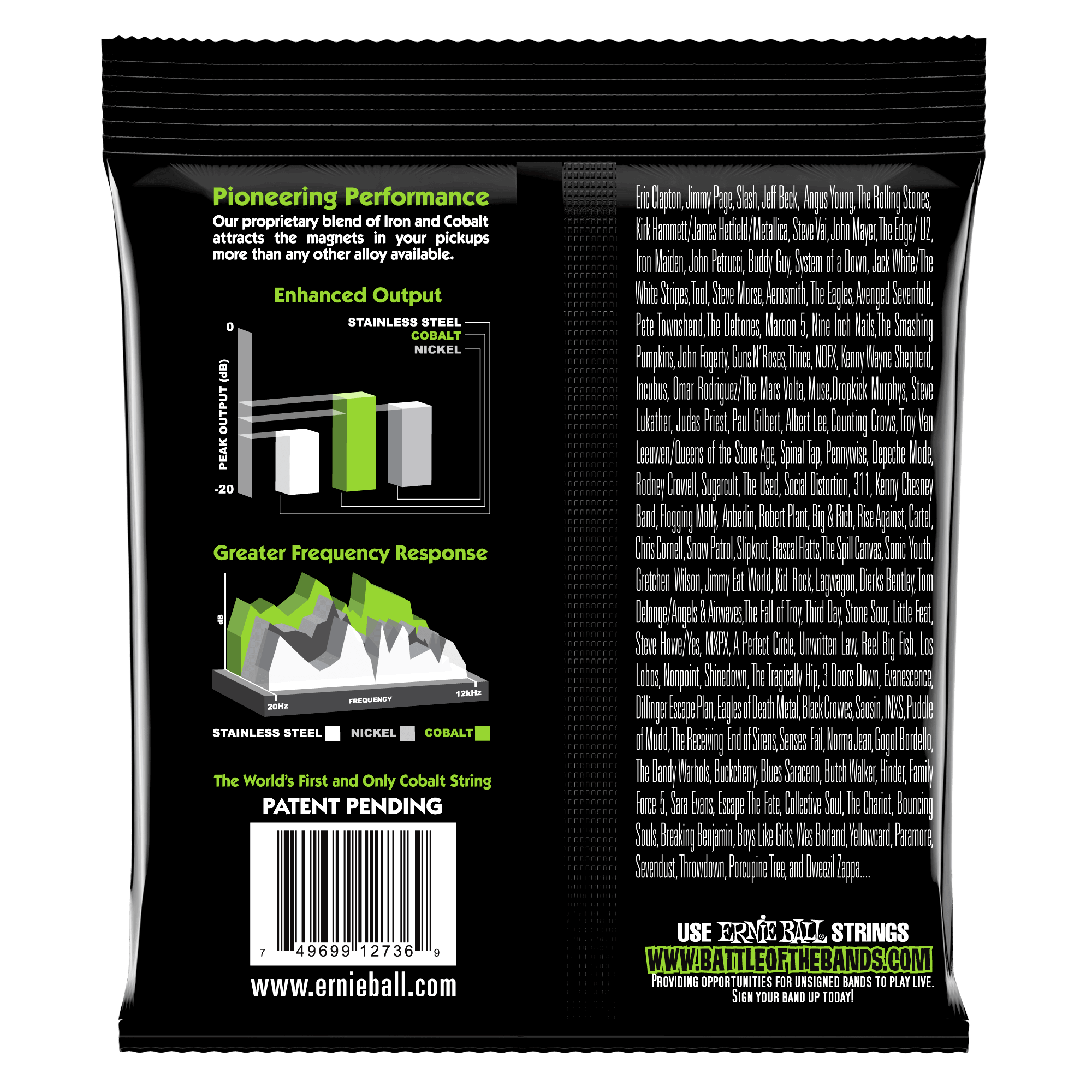 Cuerdas de bajo Ernie Ball 2736 COBALT BASS 5-STR SL
