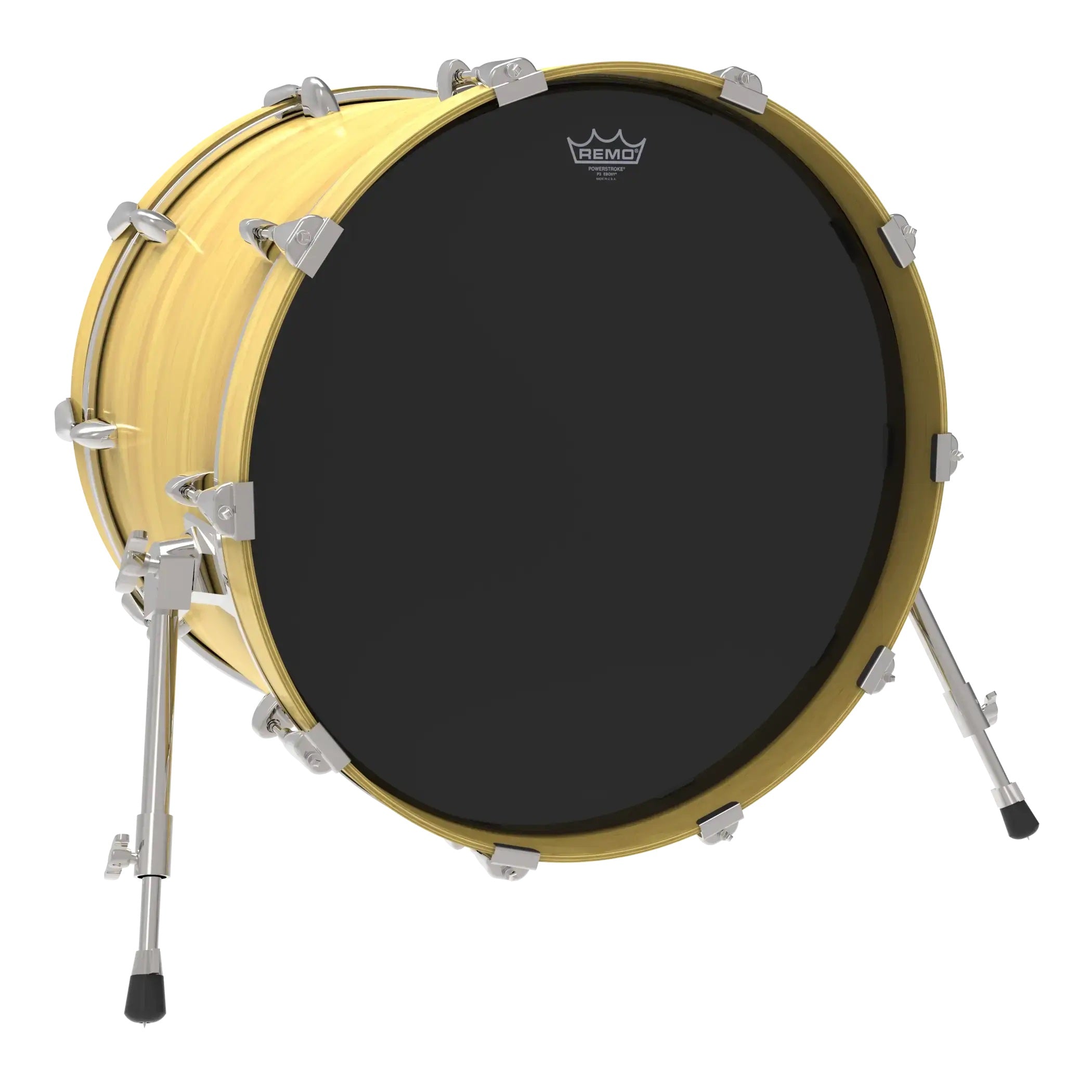 Parche Remo de Bombo 24" Powerstroke P3 Ebony P3-1024-ES