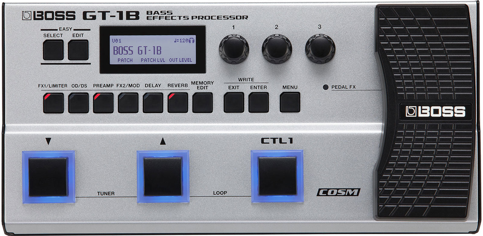 Pedalera Multiefecto para Bajo Boss GT-1B