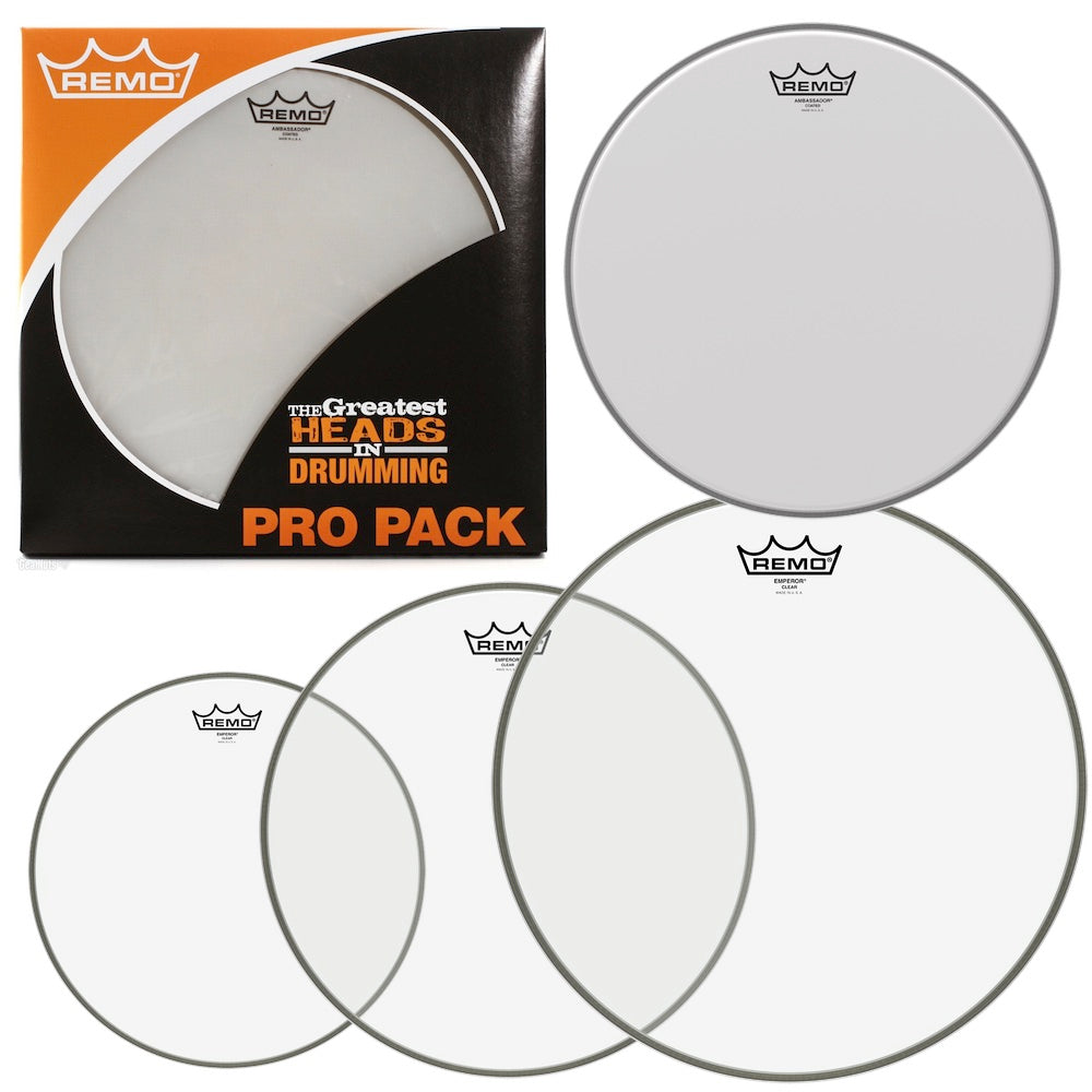 Set de parches Remo PP0240BE 10 12 14 y 14 pulgadas