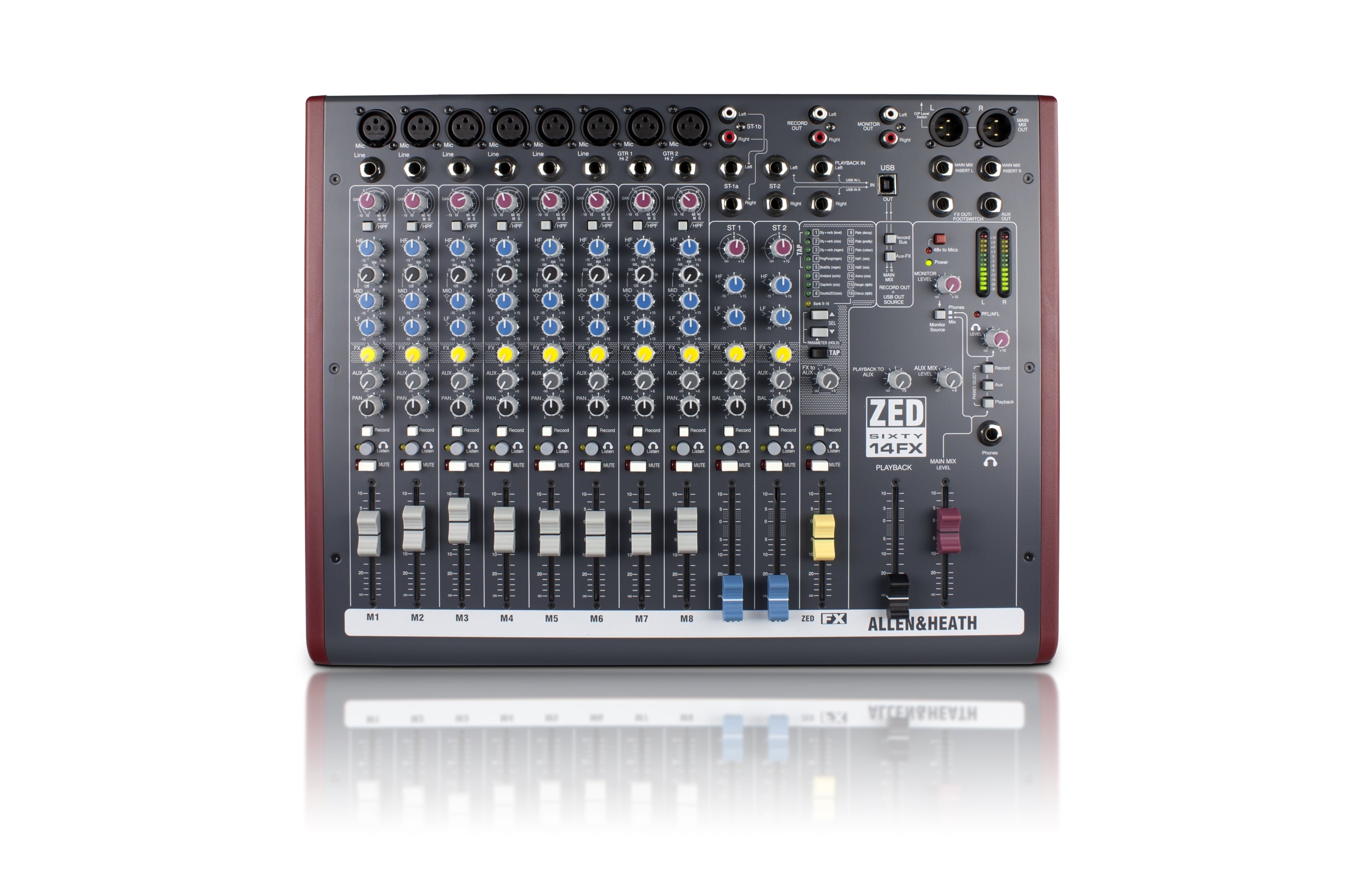 Mixer Allen & Heath Zed60-14fx Usb Con Efectos