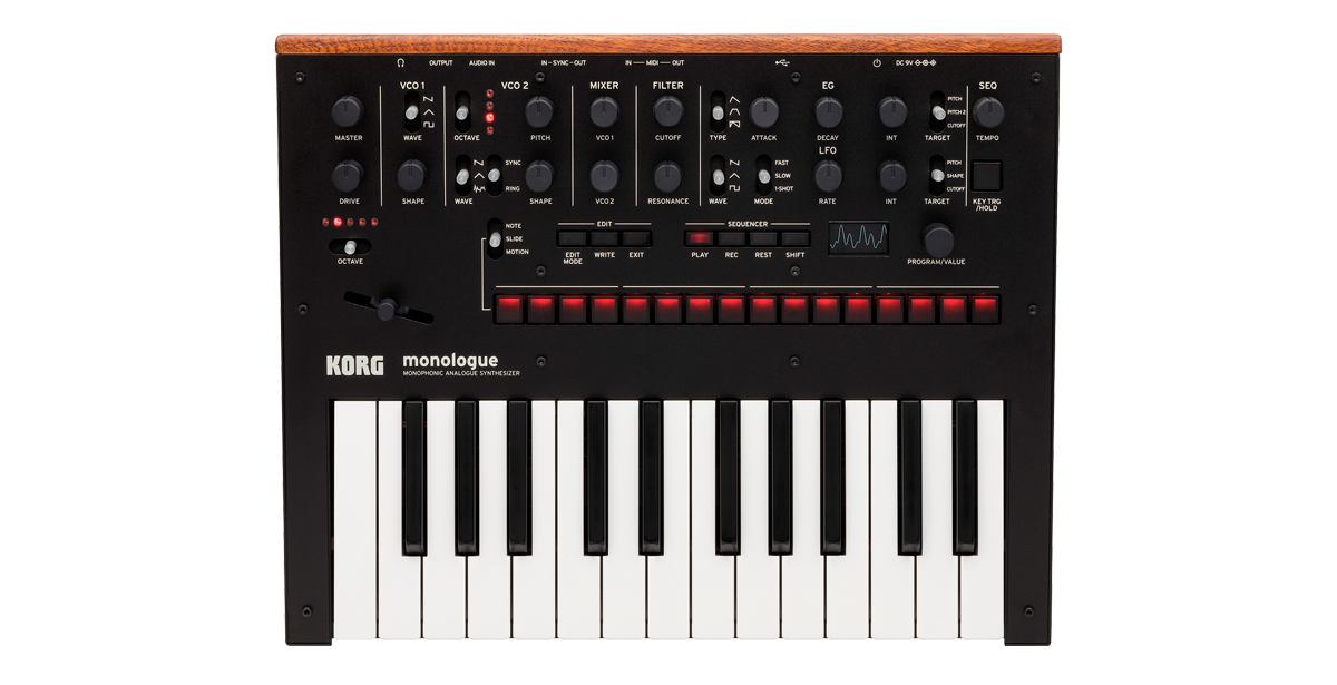 Sintetizador Korg MONOLOGUE negro