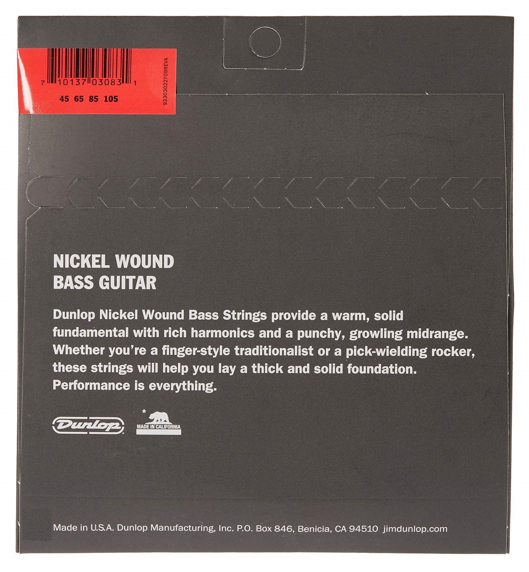 Set de cuerdas para bajo Dunlop DBN45105 .045-.105