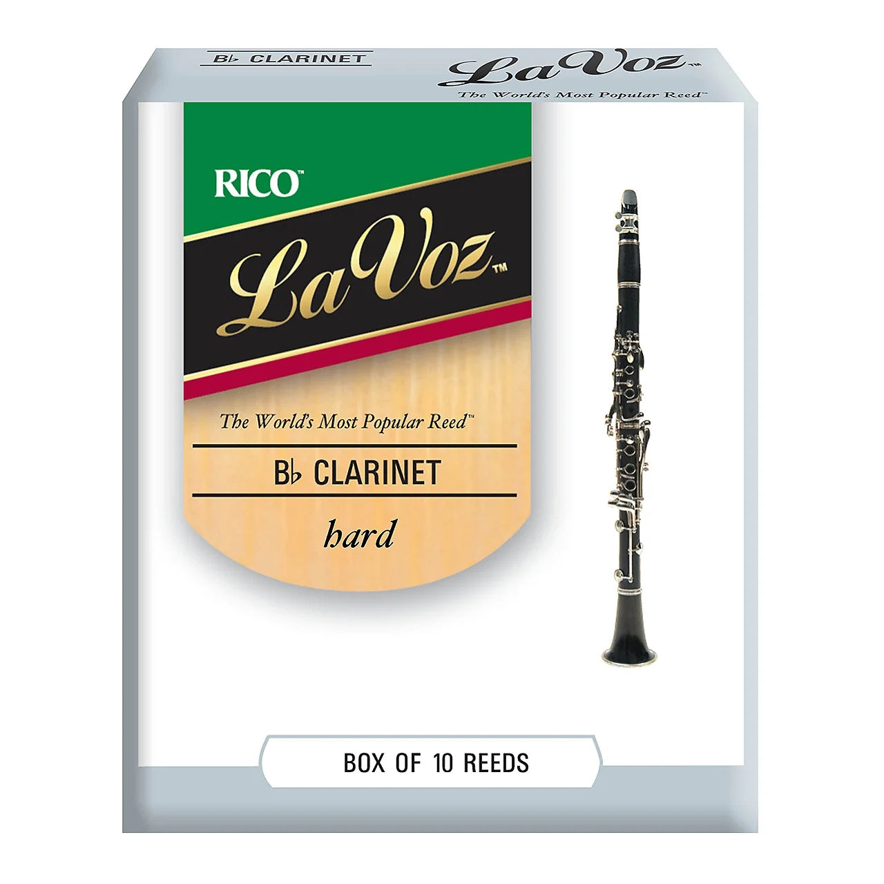 Caja De 10 Cañas Rico Rcc10hd Para Clarinete Bb Hd 3,5