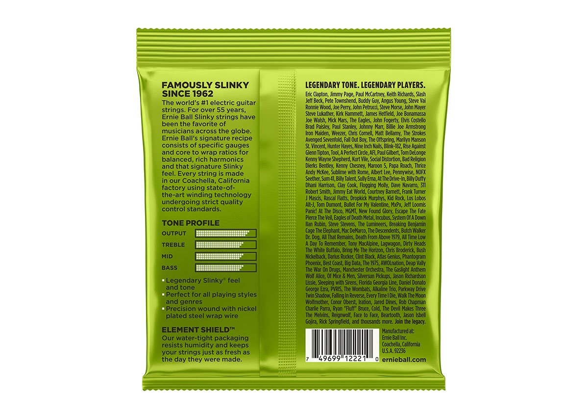Set Cuerdas guitarra eléctrica 010 Ernie Ball 2221 Regular