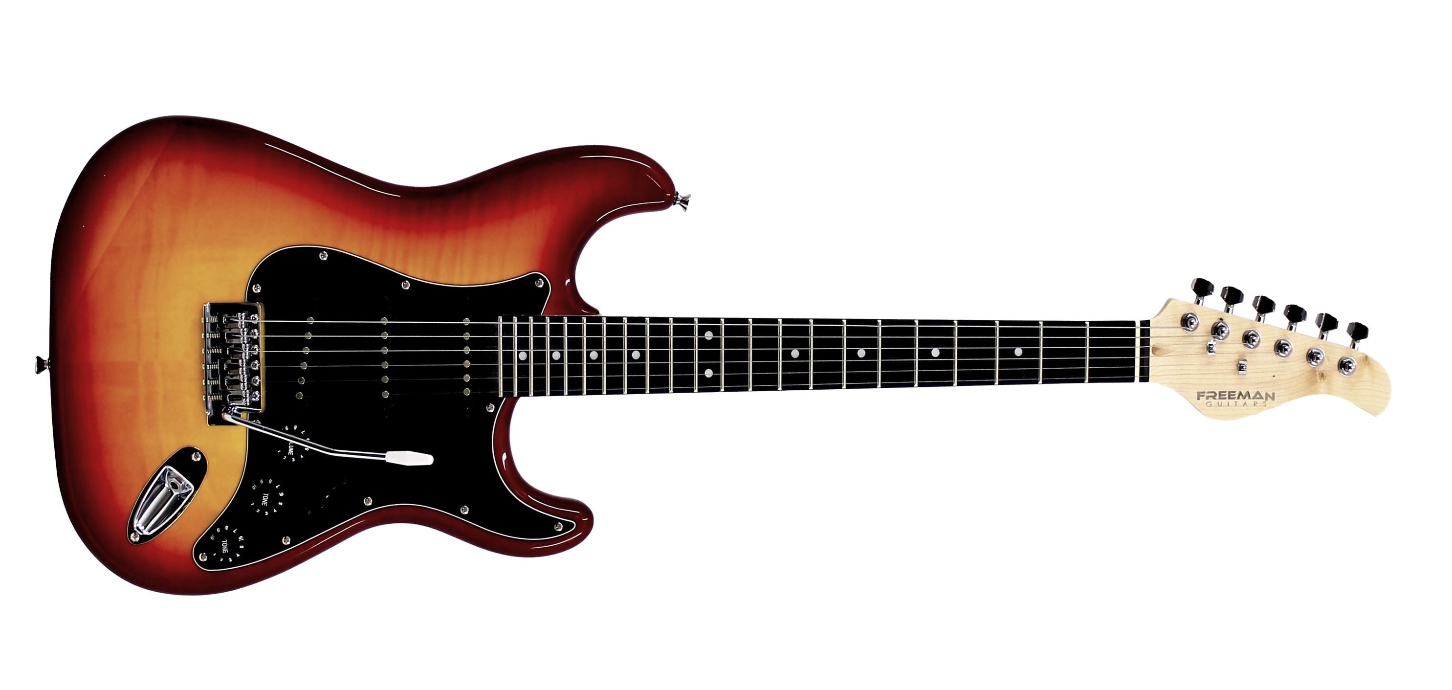 Guitarra eléctrica Stratocaster Freeman SST-412 FMT 2TS