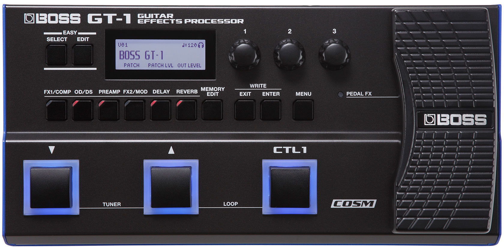 Pedalera Multiefecto Boss Gt-1 De Guitarra