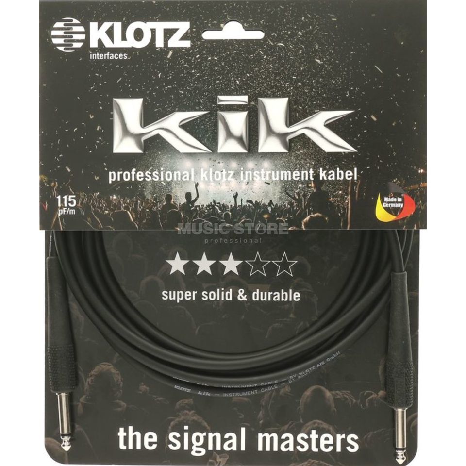 Cable de instrumento Klotz KIK4.5PP jack 1/4 pulgada