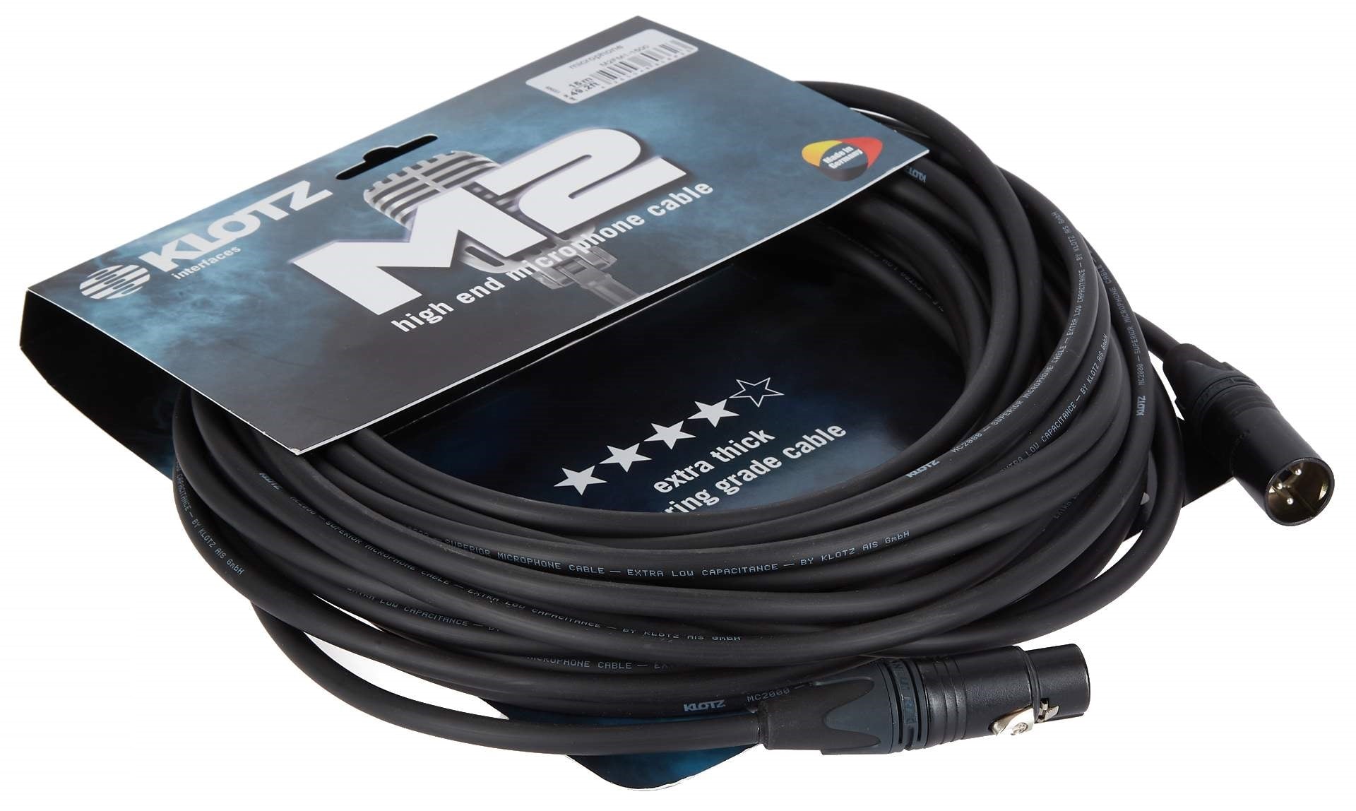 Cable de micrófono Klotz M2FM1-1500 15 metros