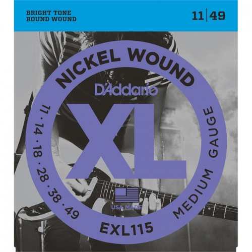 Set de cuerdas para guitarra eléctrica Daddario EXL115 11-49