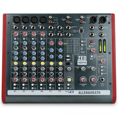 Mixer Allen & Heath ZED10FX usb con efectos
