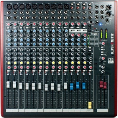 Mixer Allen & Heath ZED16FX USB con efectos