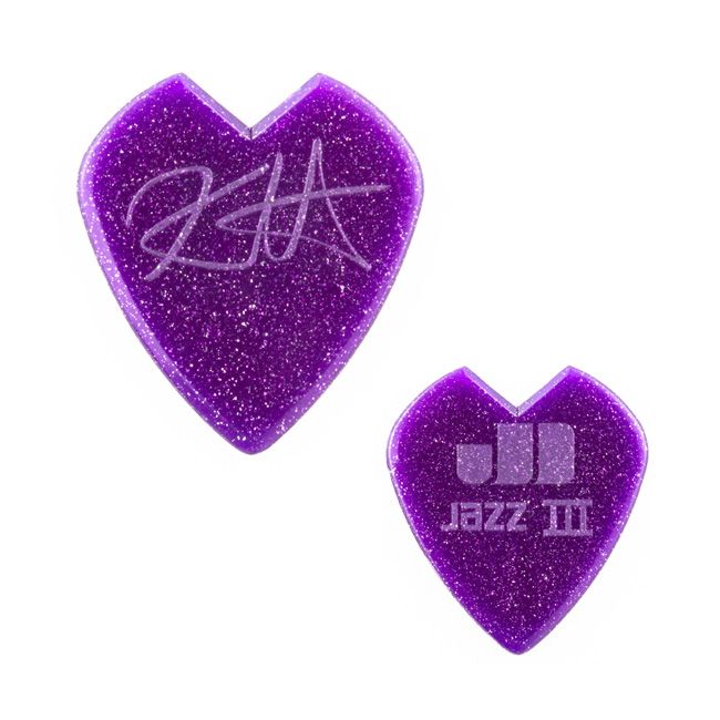 Pack uñetas Dunlop HAMMET PURPLE SPRKL JAZZ