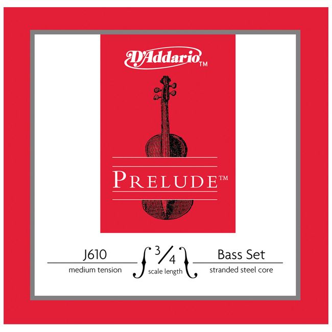 Set de cuerdas Daddario medium J610 para contrabajo 3/4