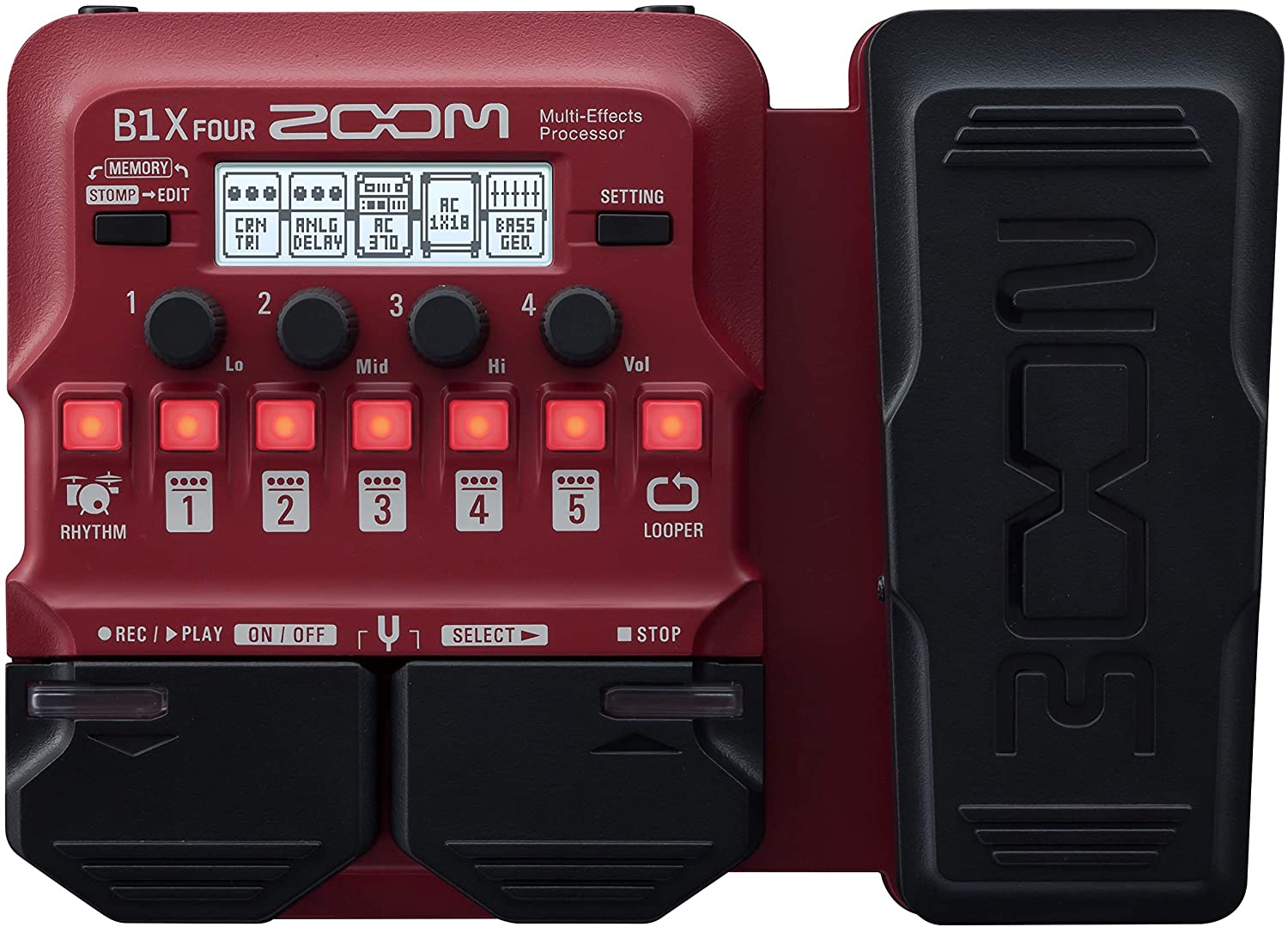 PEDALERA MULTIEFECTO DE BAJO ZOOM B1X FOUR
