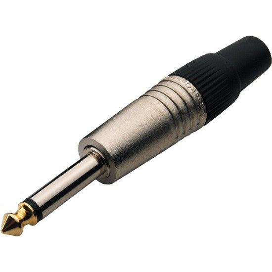 SET DE 5 DE CONECTORES PLUG 1/4 MONO ROCKCABLE