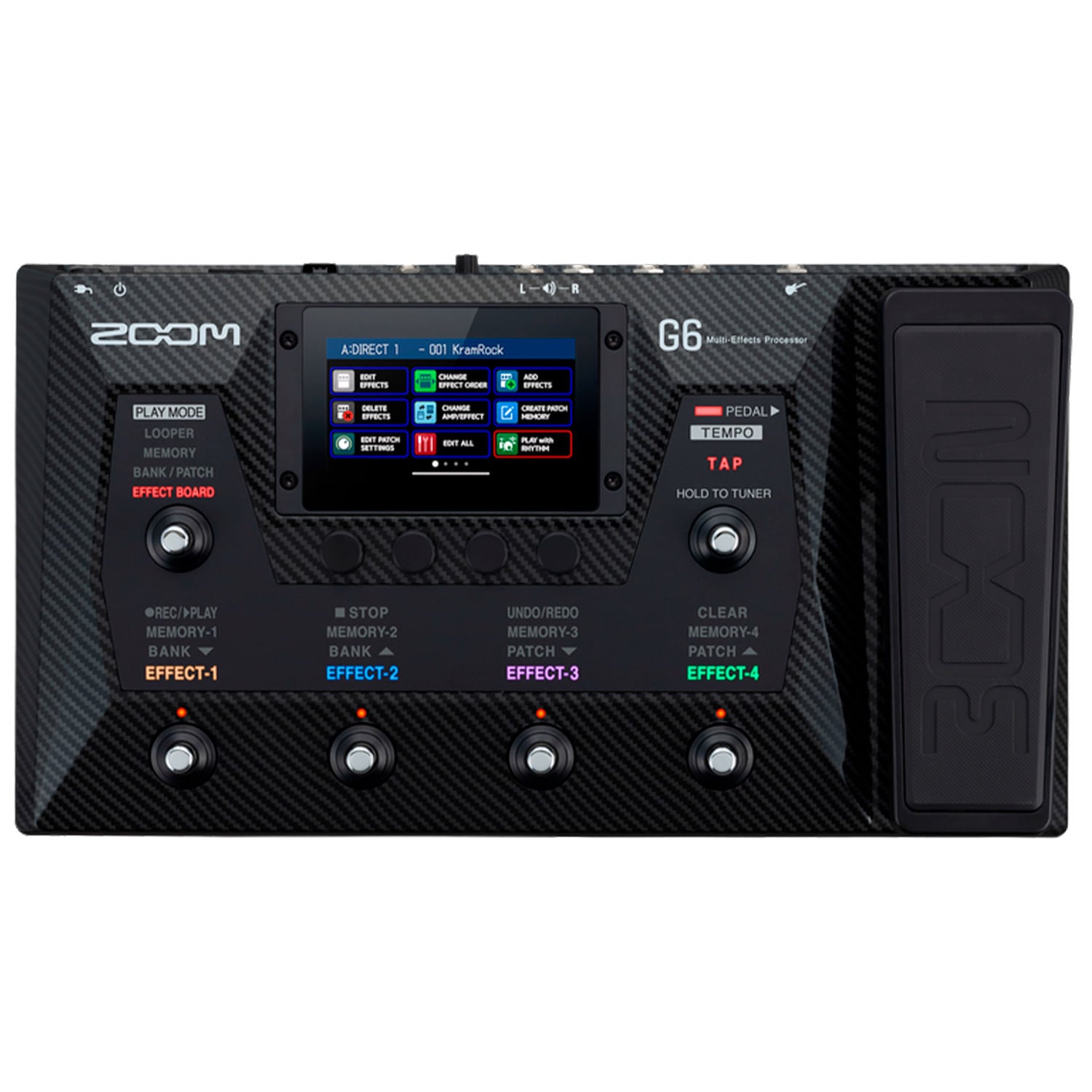 Pedalera Multiefecto de Guitarra Eléctrica Zoom G6