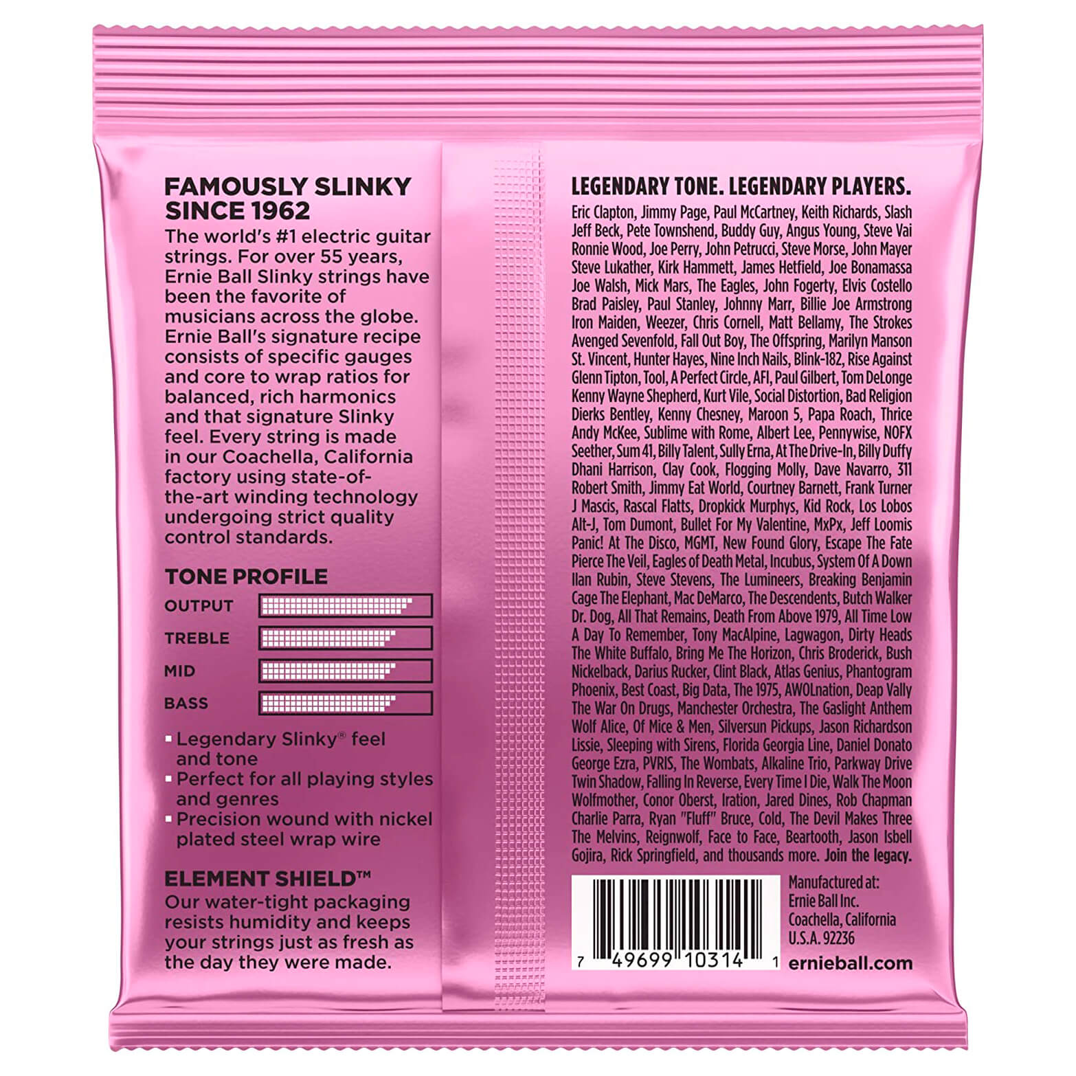 CUERDAS GUITARRA ELECTRICA ERNIE BALL P02213 MEGA SLINKY