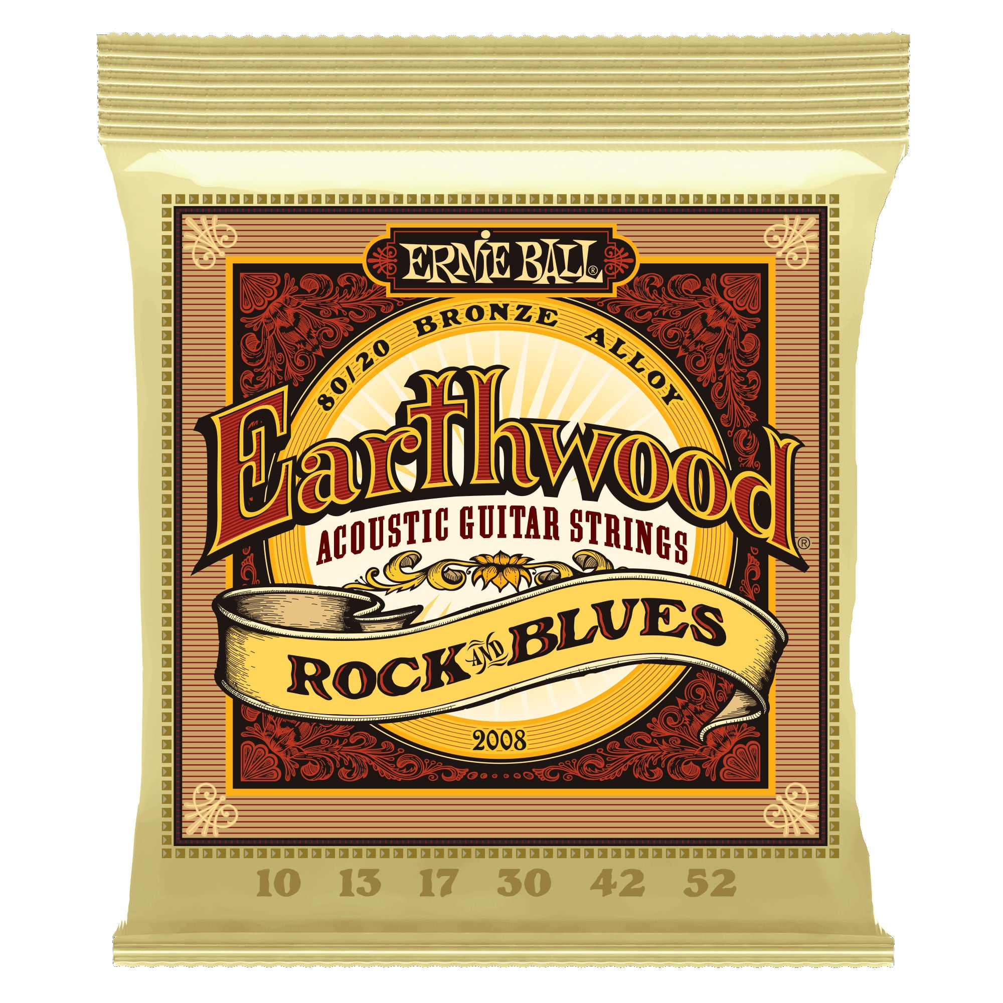 SET CUERDAS GUITARRA FOLK 80/20 ERNIE BALL P02008 EARTHWOOD