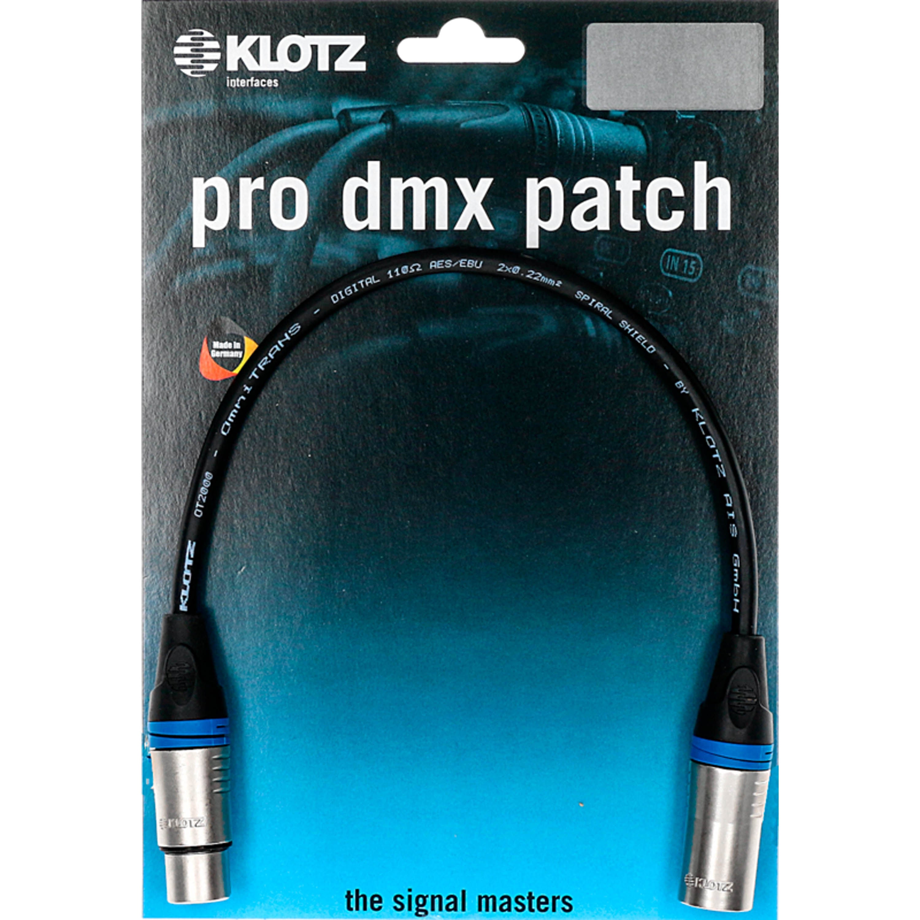 Cable DMX a XLR Klotz LX2-5X1K 30 cm