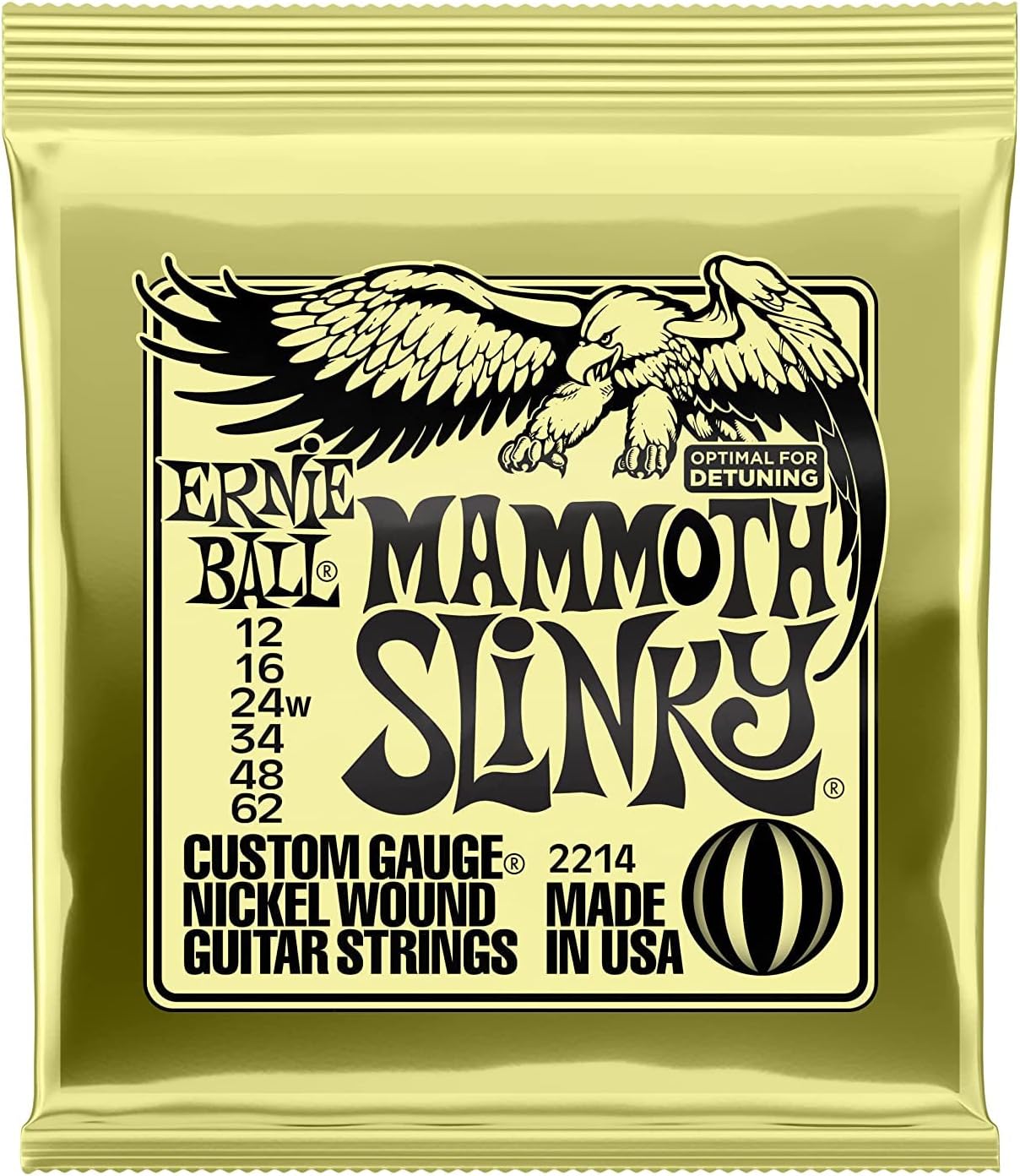 Cuerdas Guitarra Eléctrica Ernie Ball 2214 Mammoth Slk 12-62