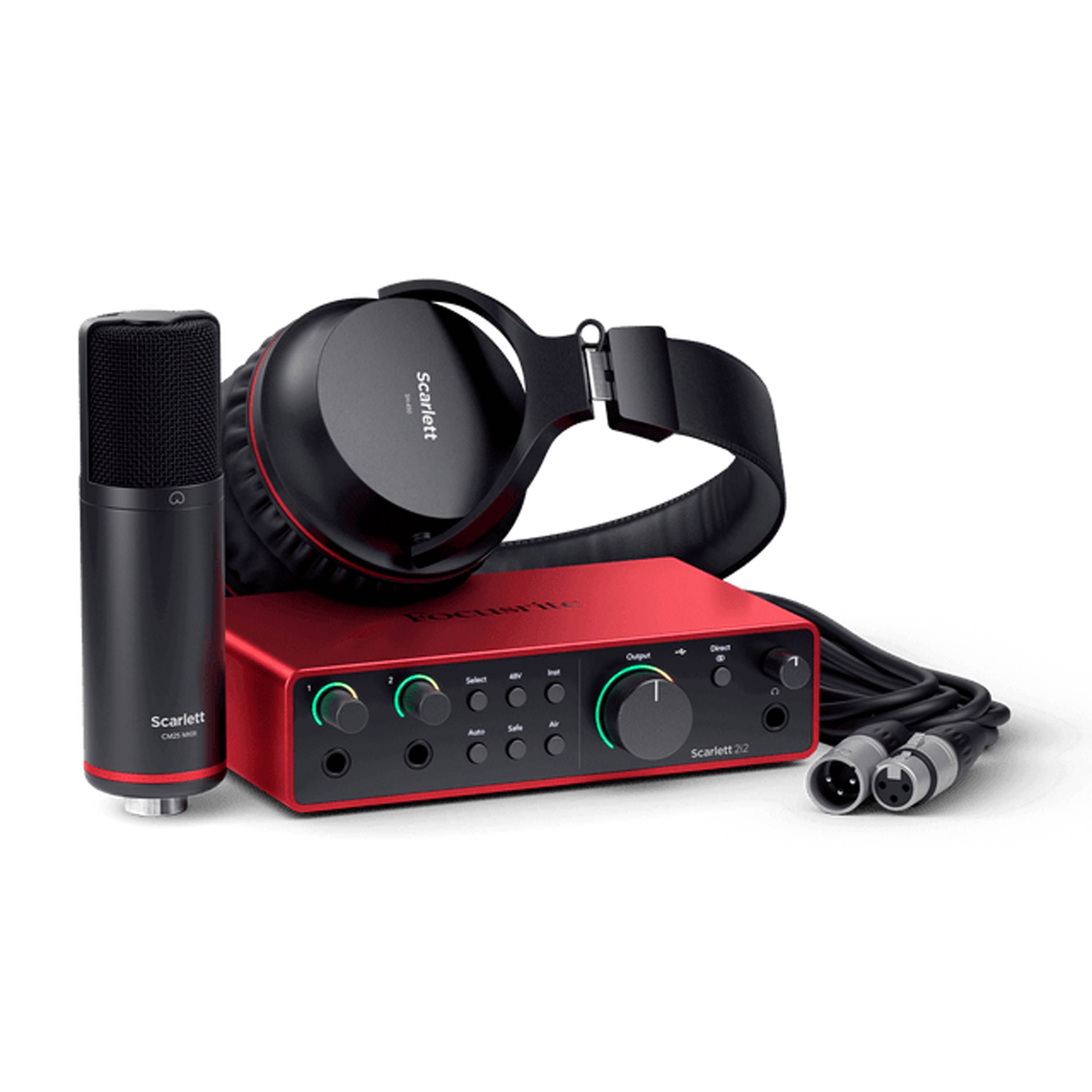 Pack de audio Focusrite Studio Scarlett 2i2 4th generación