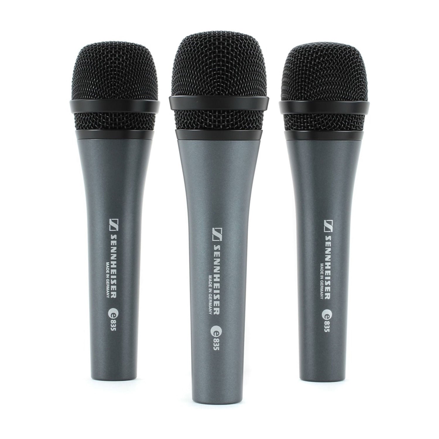 Pack de 3 micrófonos Dinámicos Sennheiser e835 Cardioide