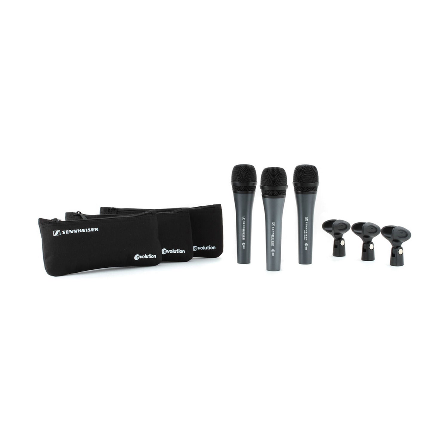 Pack de 3 micrófonos Dinámicos Sennheiser e835 Cardioide