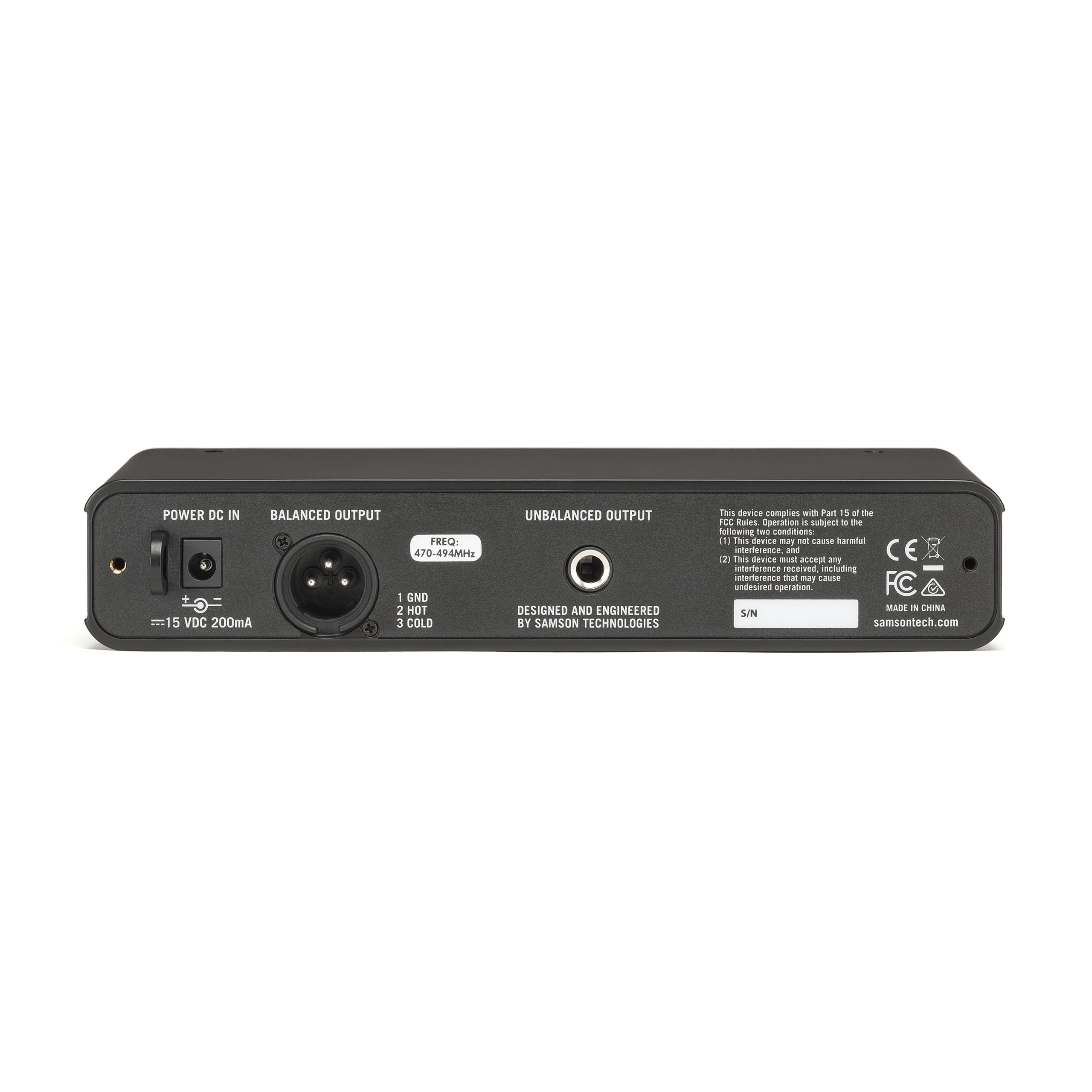 Sistema de Microfóno Vocal Inalámbrico Samson CL6 CONCERT88