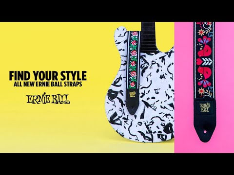 Correa de guitarra Ernie Ball Red Trellis Jacquard