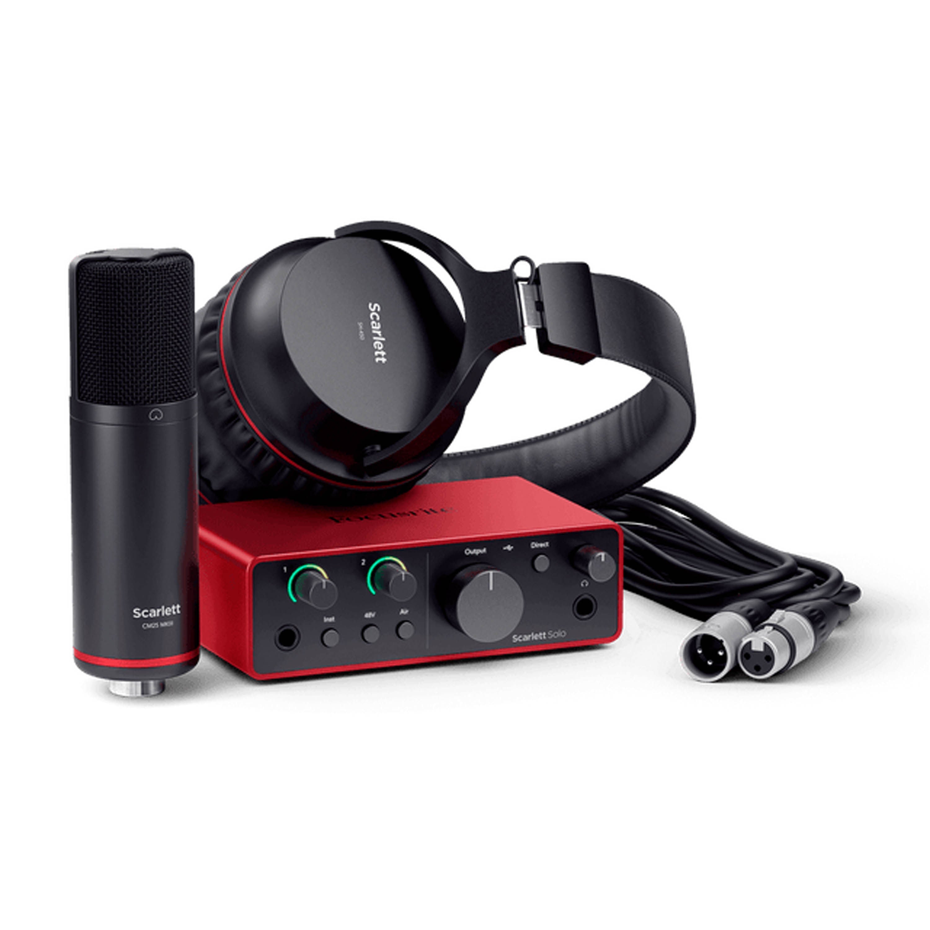 Pack de audio Focusrite Studio Scarlett Solo 4ta Generación