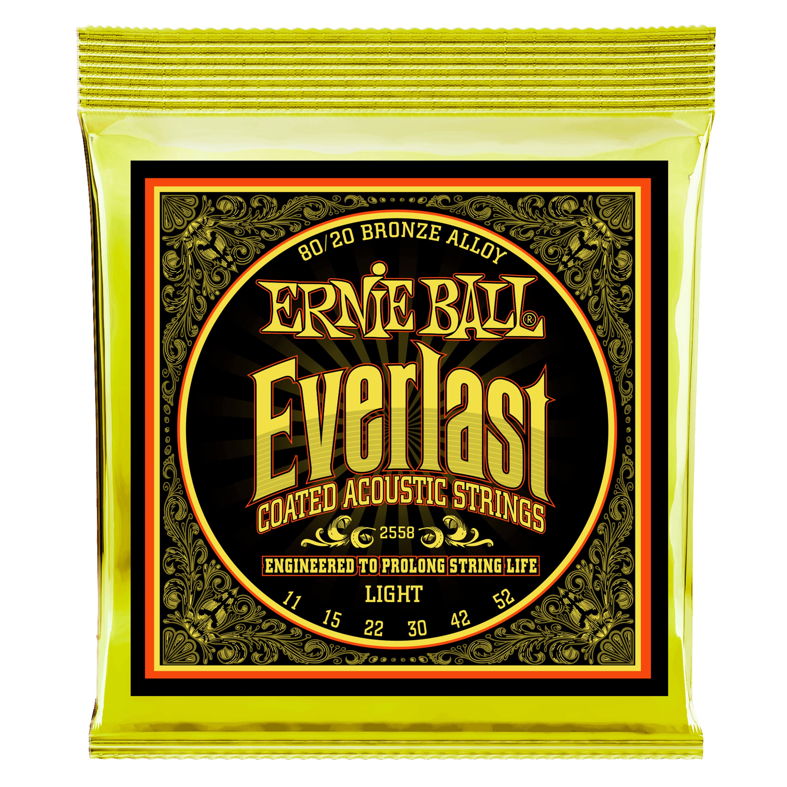 Cuerdas de guitarra Folk Ernie Ball P02558 11-52 Recubiertas
