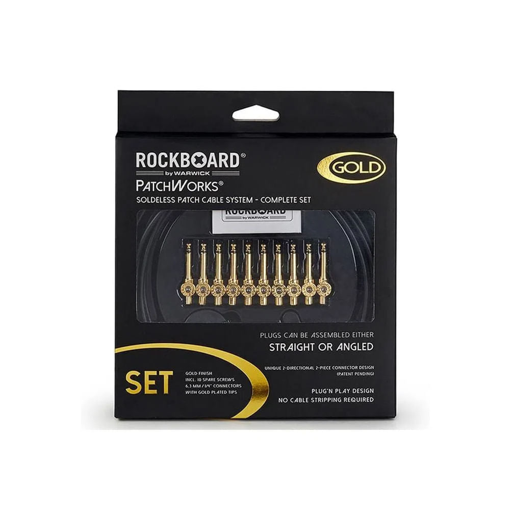 Pack conectores cables instrumento RockCable RBO CAB SET GD