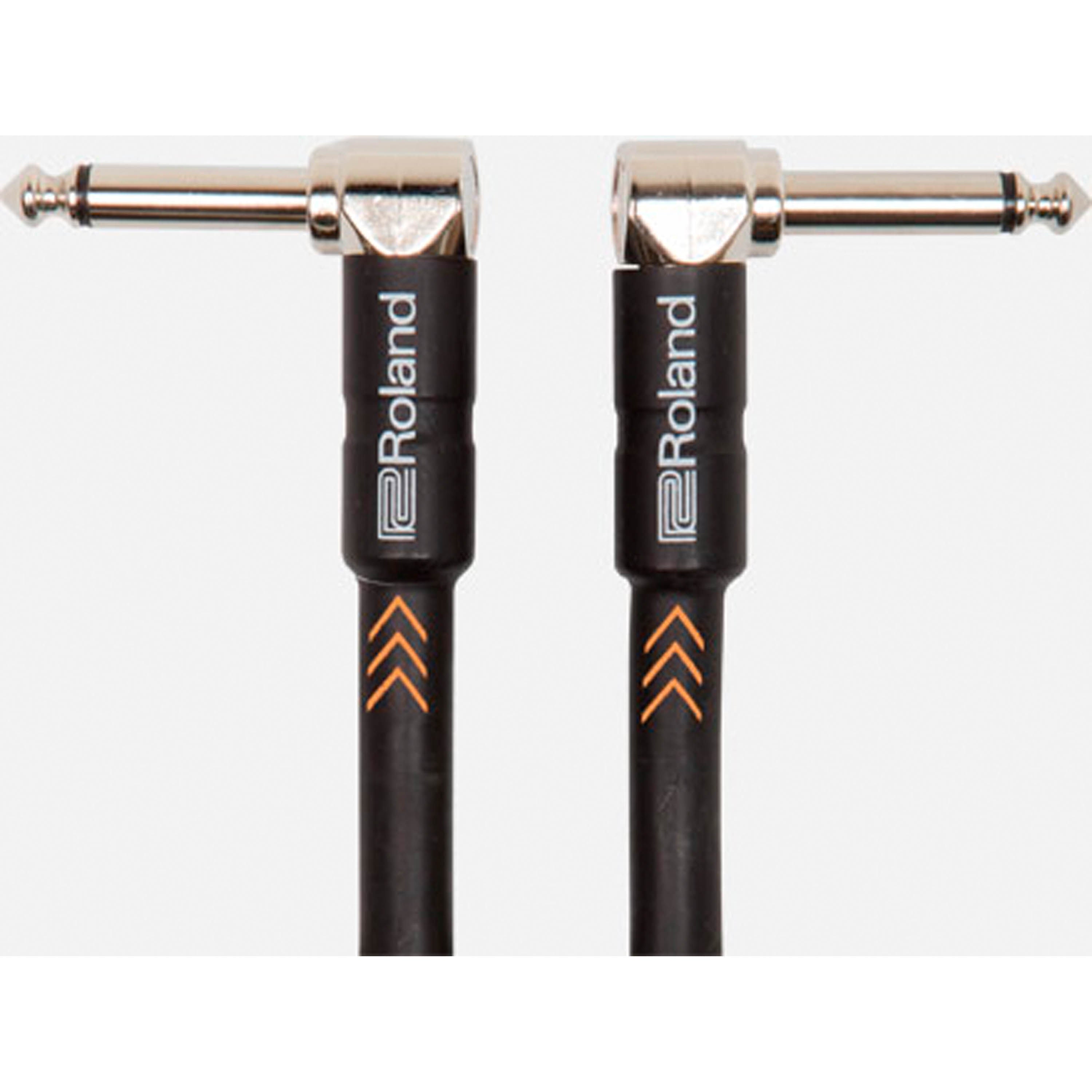 Cable patch TS a TS de 1/4 Roland Black Series RIC-B1AA 1 metro
