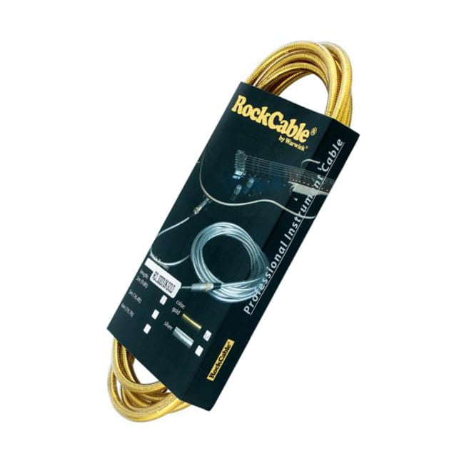 Cable para instrumento Rockcable RCL30203 D7 3 m. dorado