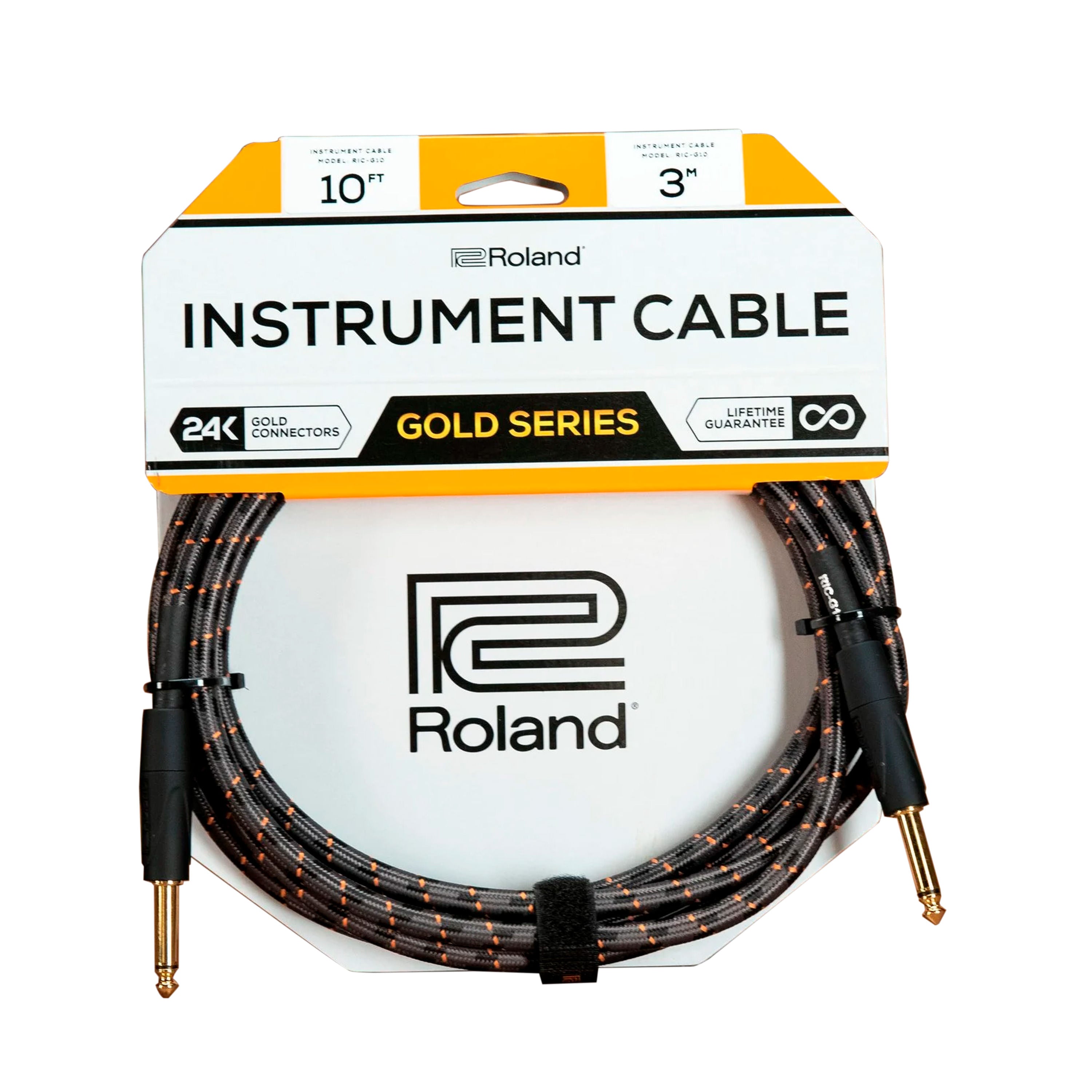 Cable de instrumento Roland RIC-G10 Serie Gold de 3 metros
