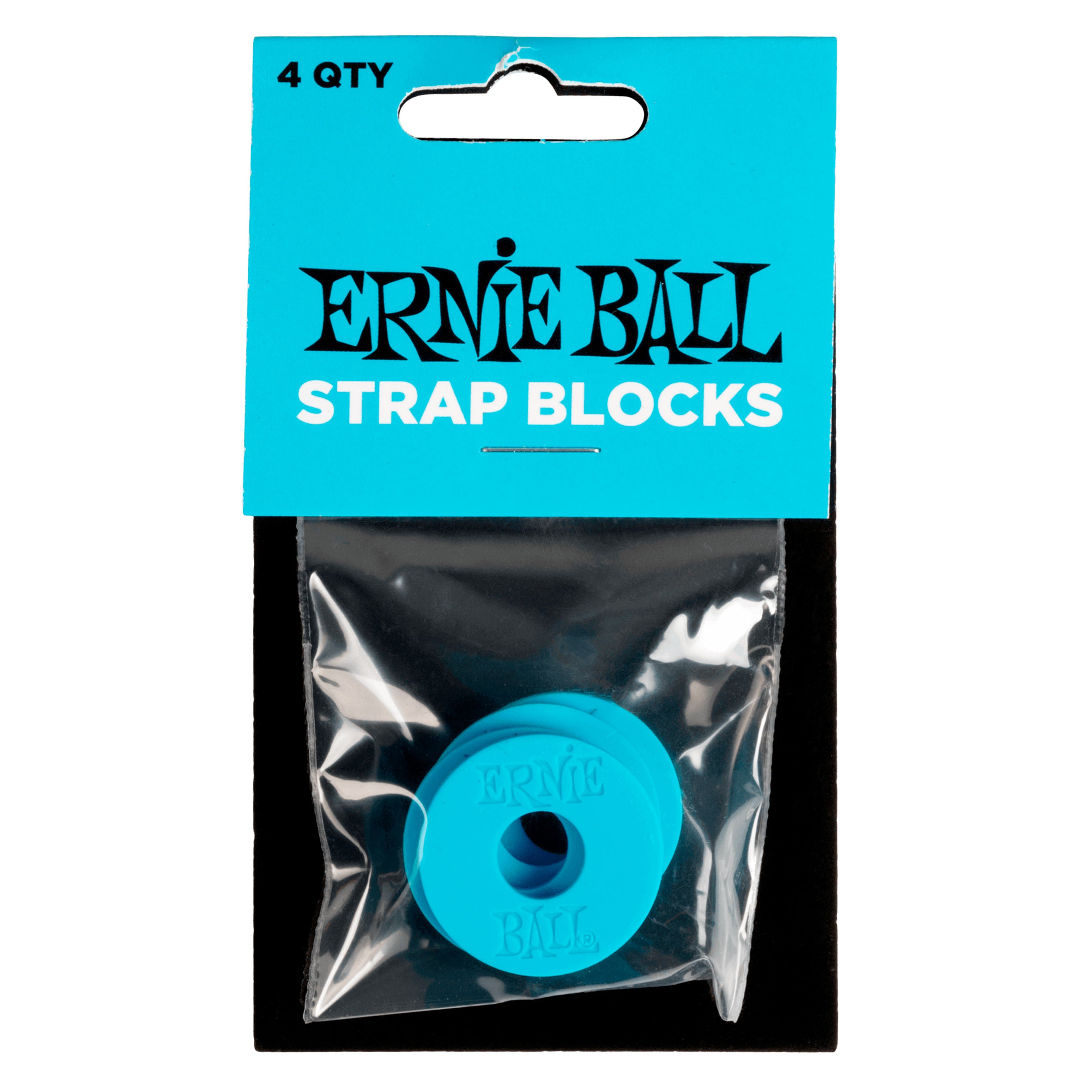Straps Blocks Ernie Ball P05619 Celeste 4 unidades