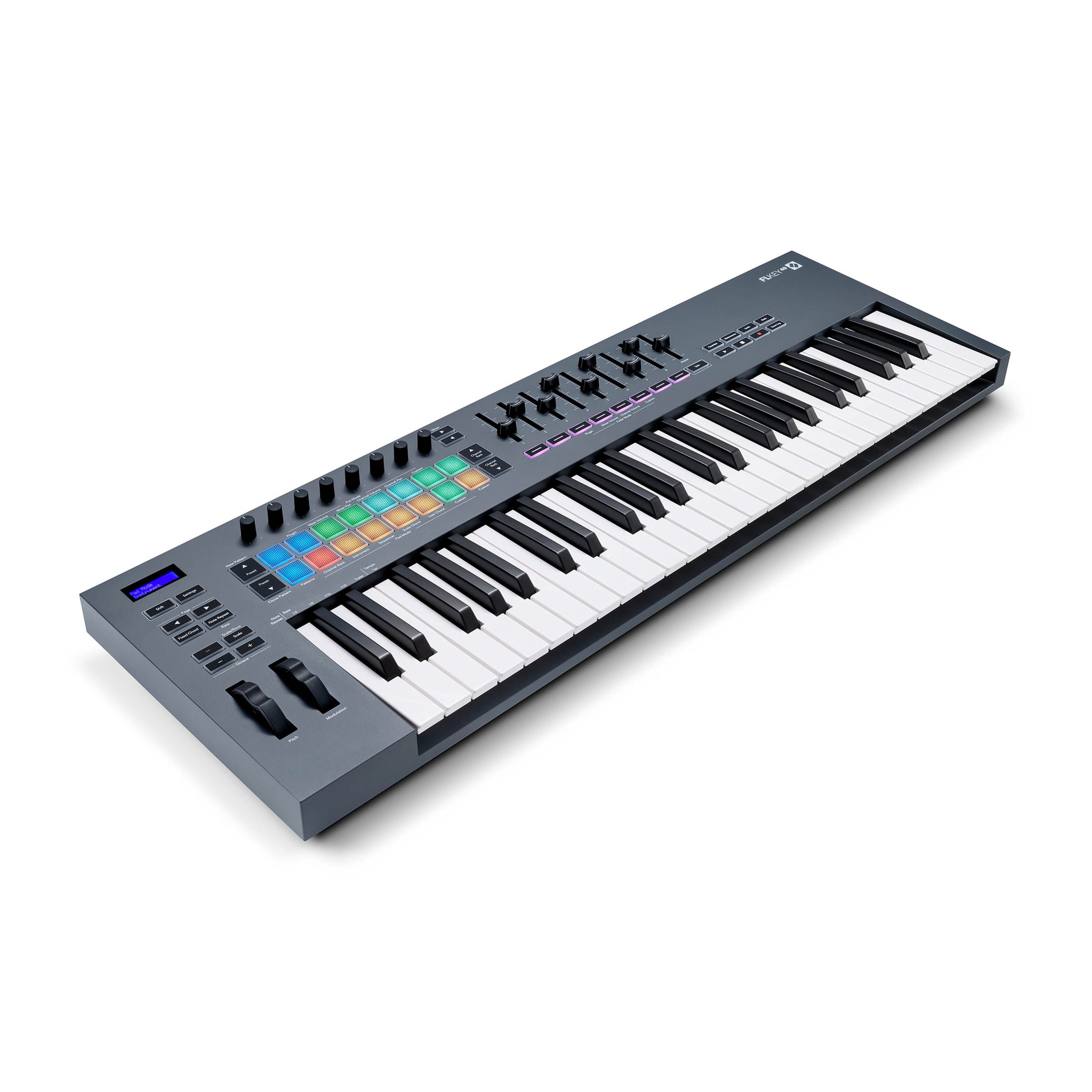 Controlador Midi Novation FLkey 49 Teclas 16 Pads 9 Faders