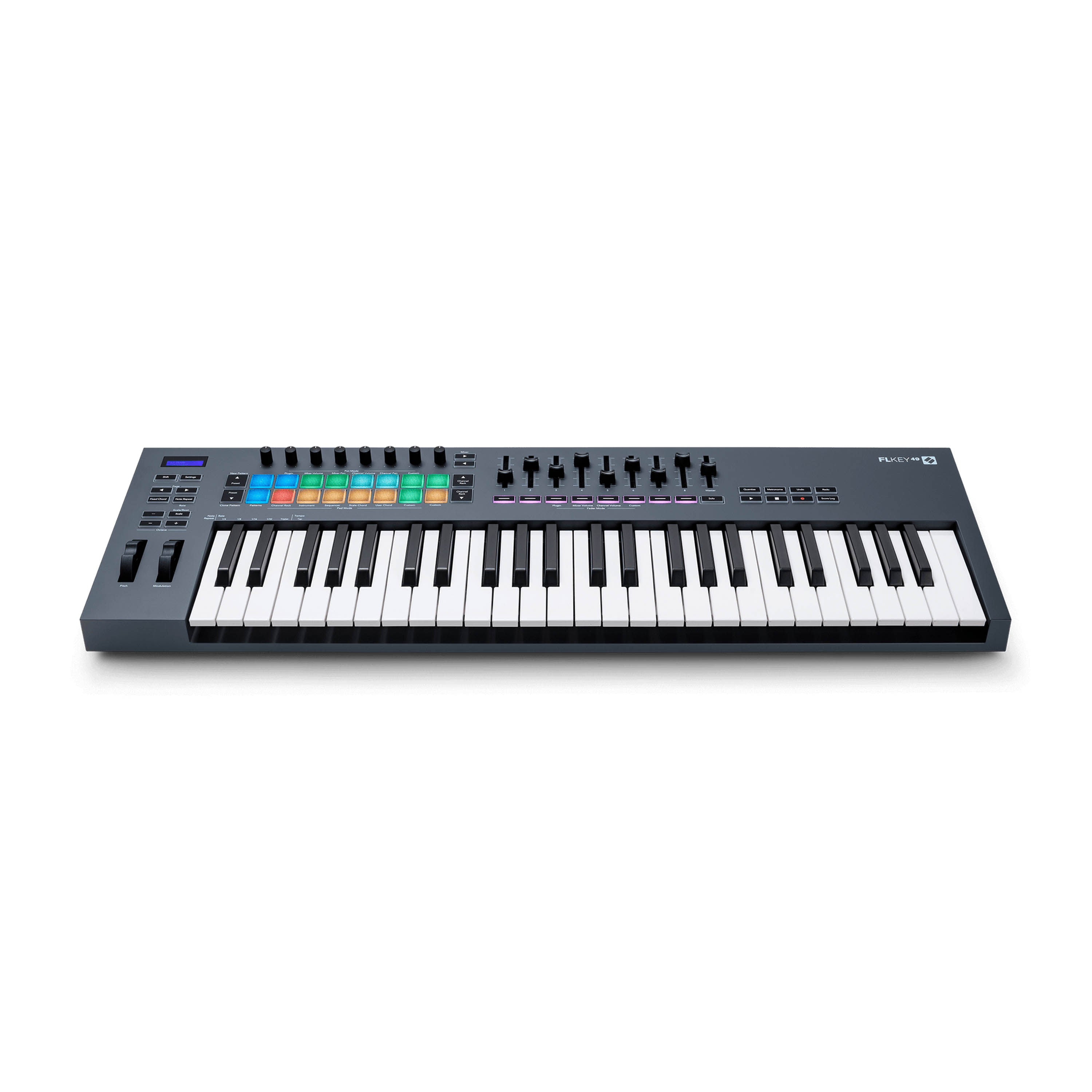 Controlador Midi Novation FLkey 49 Teclas 16 Pads 9 Faders
