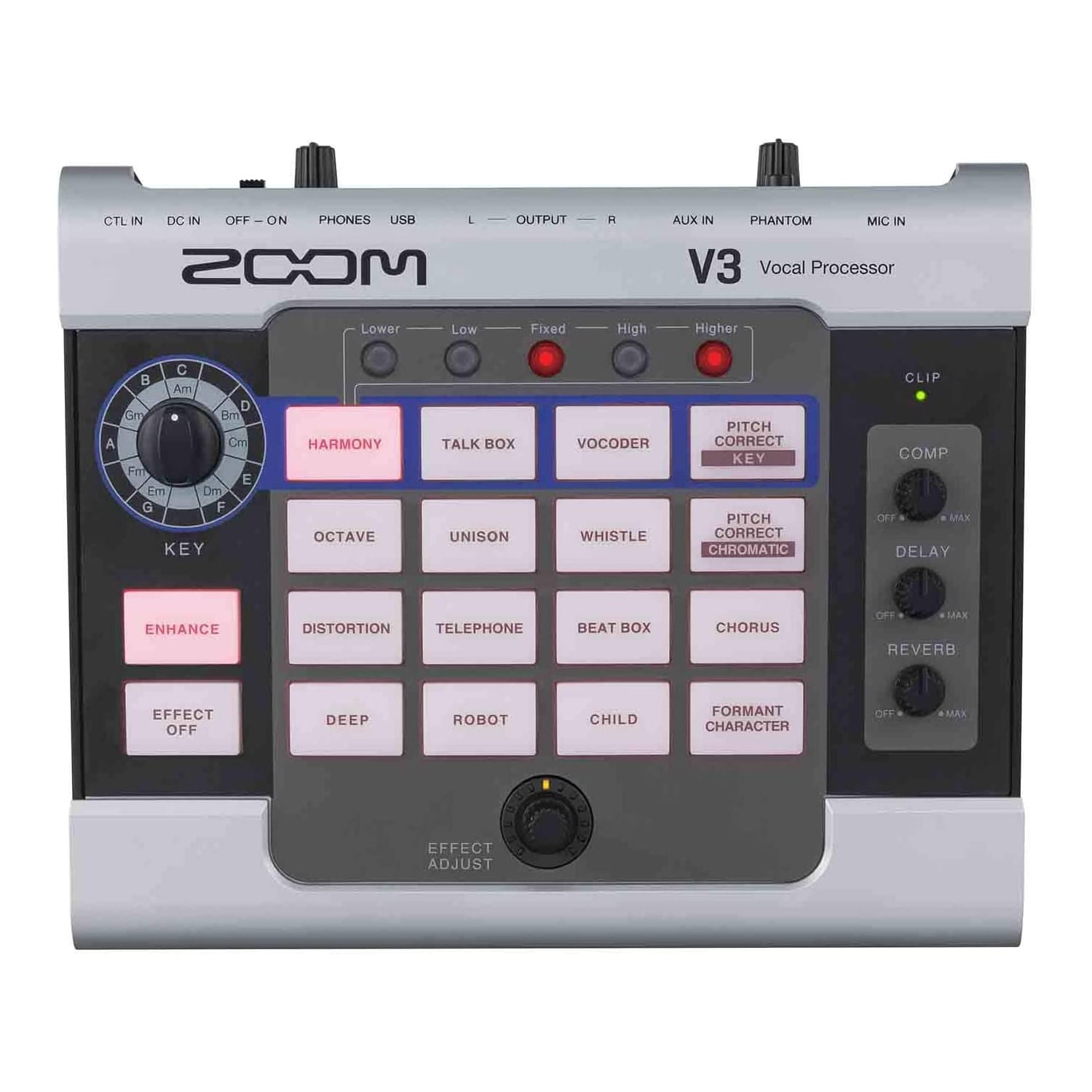 Procesador de Efecto Vocal Zoom V3