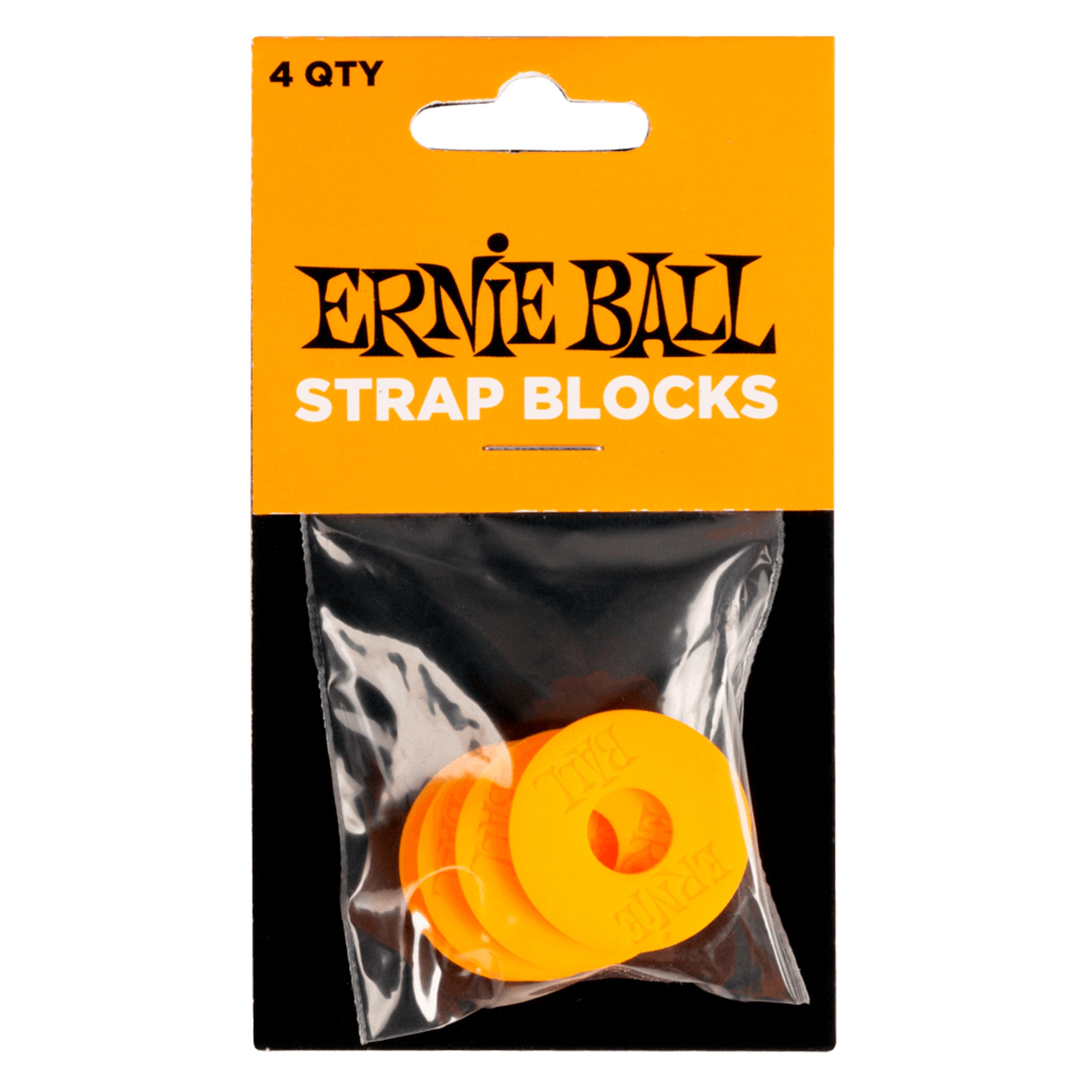 Straps Blocks Ernie Ball P05621 Naranjo 4 unidades