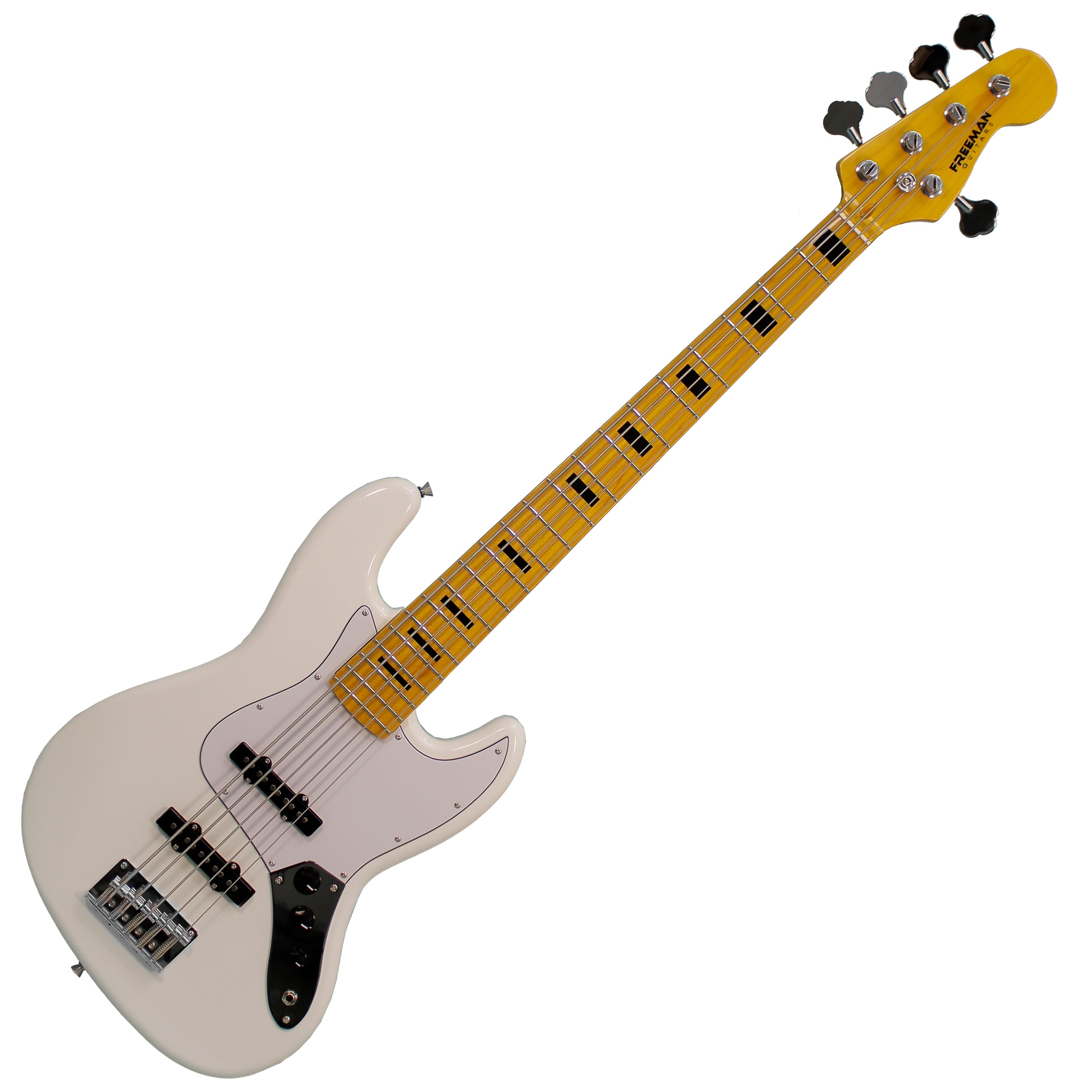 Bajo eléctrico Freeman JB5MP 5 cuerdas - White
