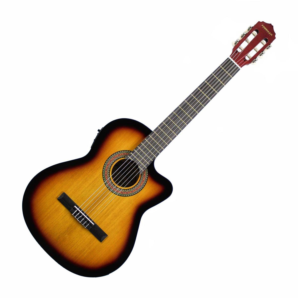Guitarra Electroacústica Freeman FR-CG44CEQ - Sunburst