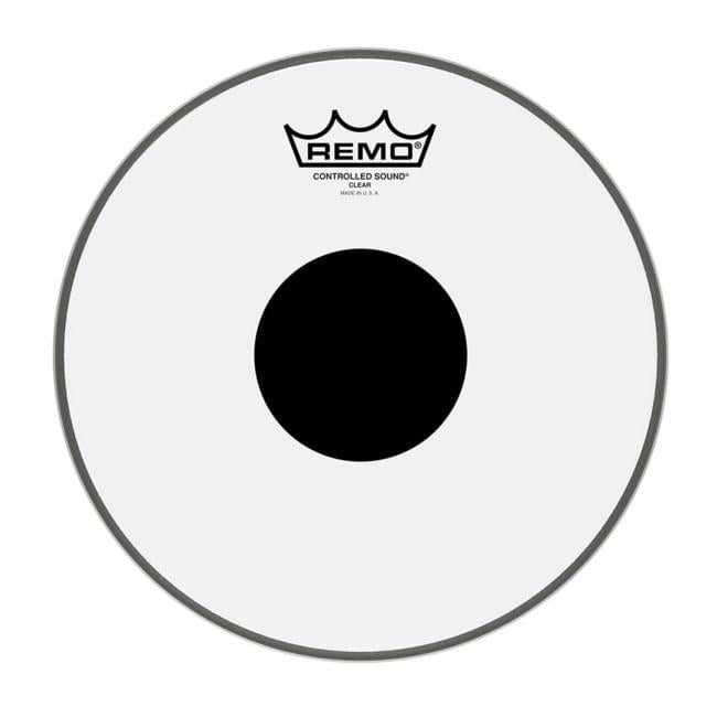 Parche Remo Controlled sound Clear Black Dot Top CS-0310-10