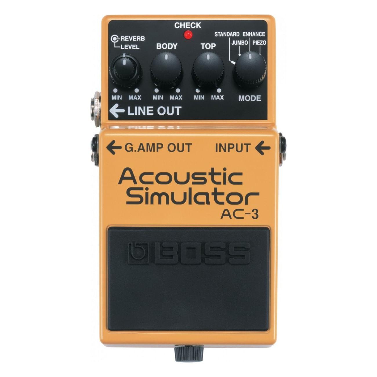 Pedal simula guitarra acústica Boss AC-3 Acoustic Simulator
