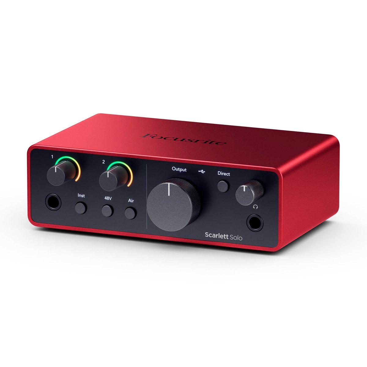 Interfaz de audio Focusrite Scarlett Solo 4th Gen 192khz 24b