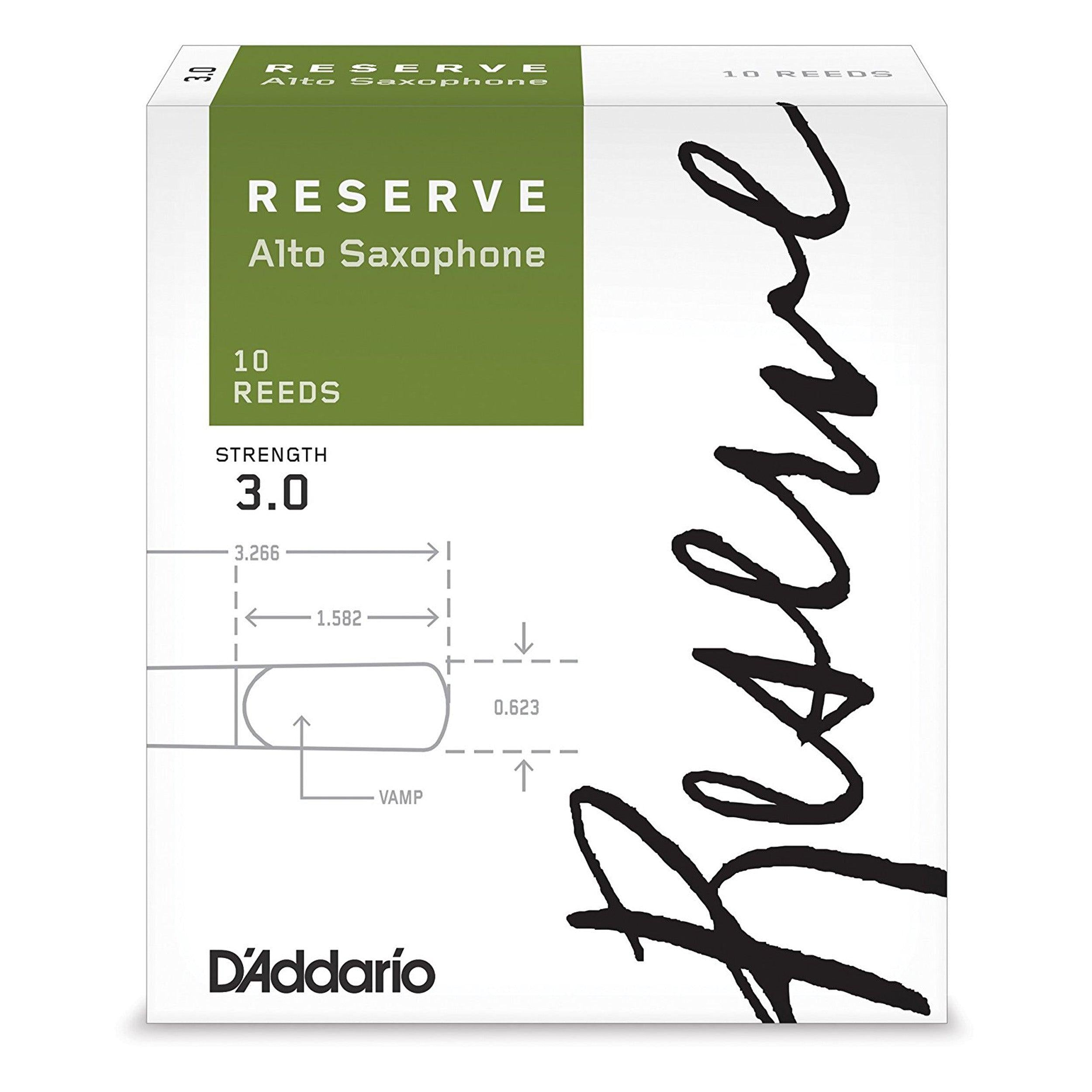 Caja de 10 cañas para Saxo Alto Daddario DJR1030 RESERVE 3.0