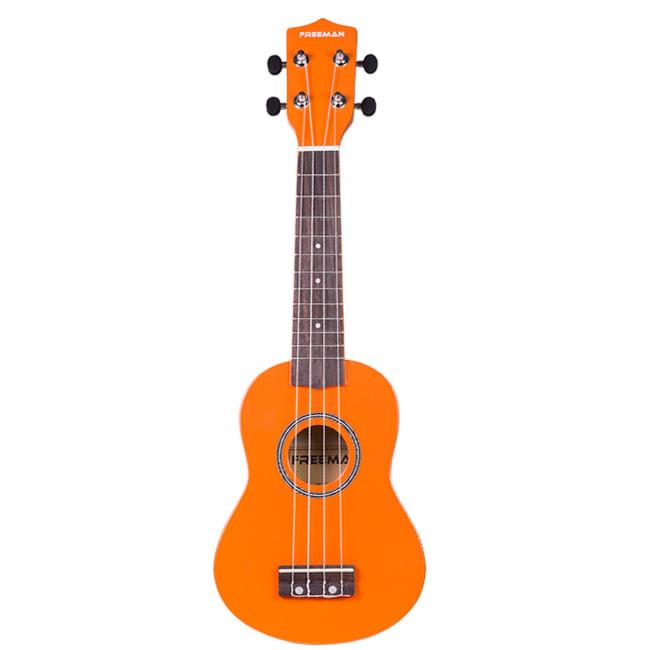 Ukelele soprano Freeman UK201 naranjo funda Cuerdas Aquila