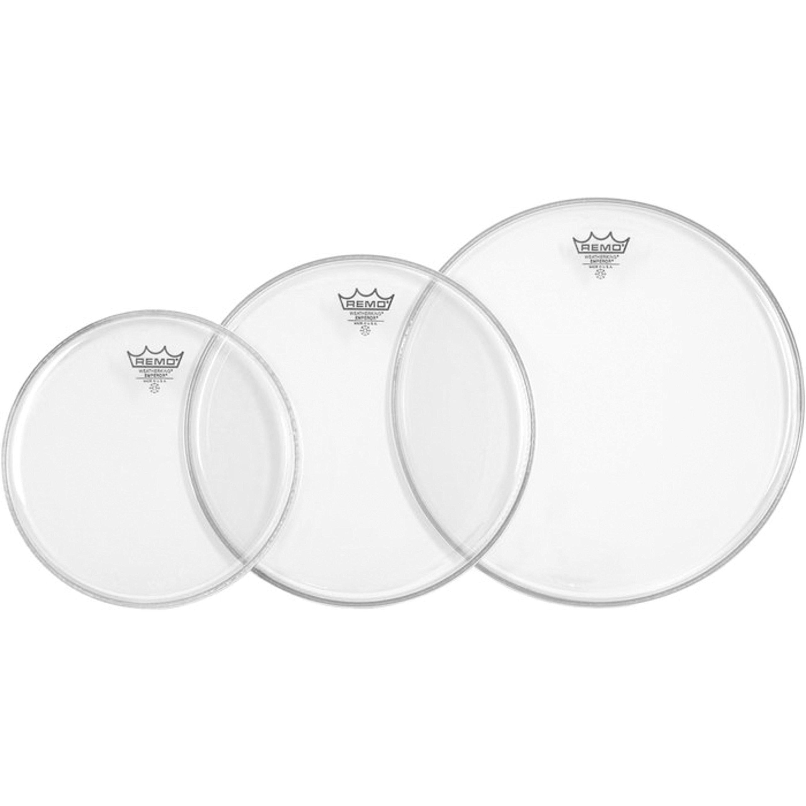 Set de parches Remo 10, 12, 14 " Emperor Clear PP-0982-BE
